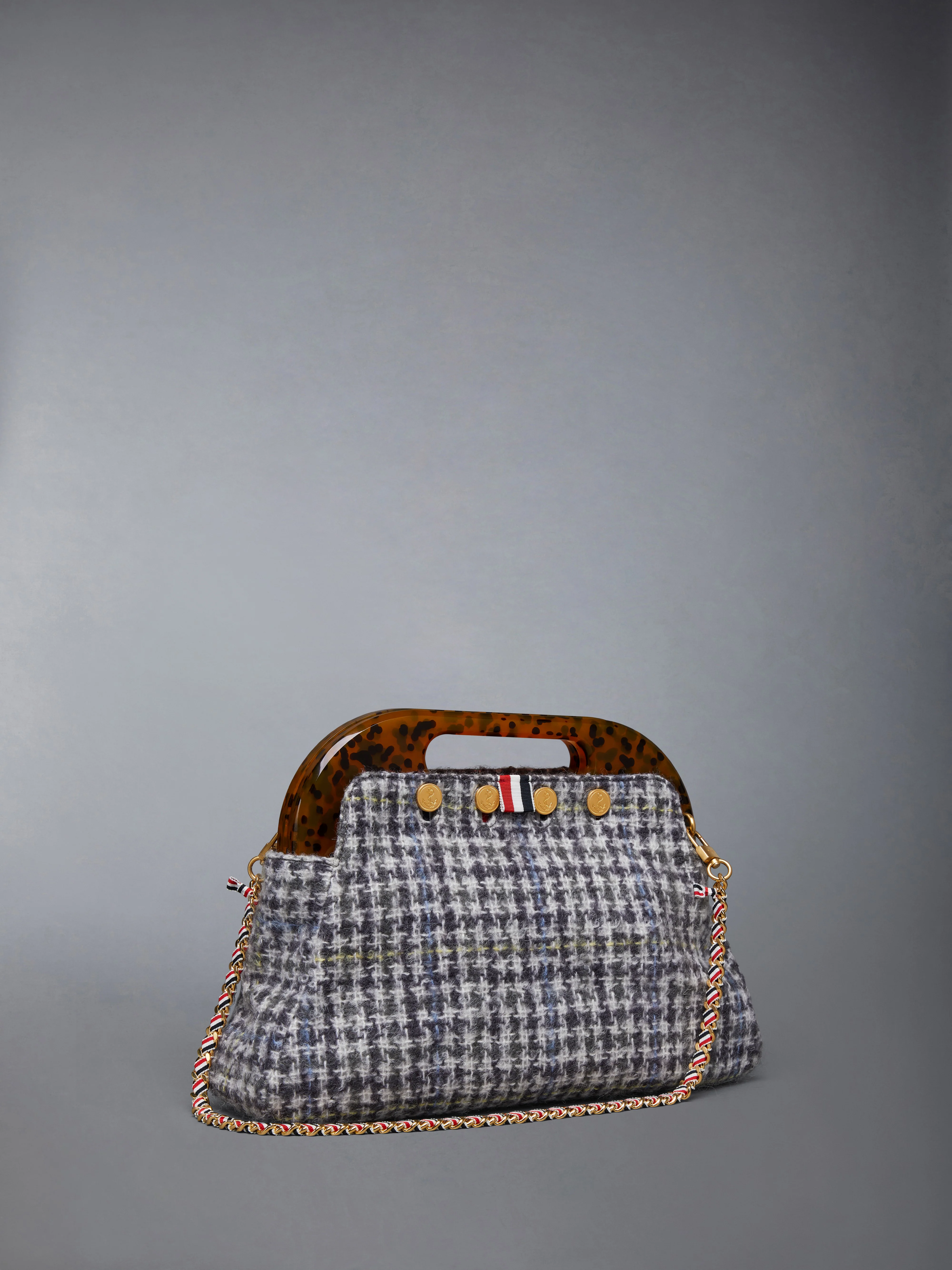 JR. TEVIOT BAG IN GUNCLUB CHECK MOHAIR