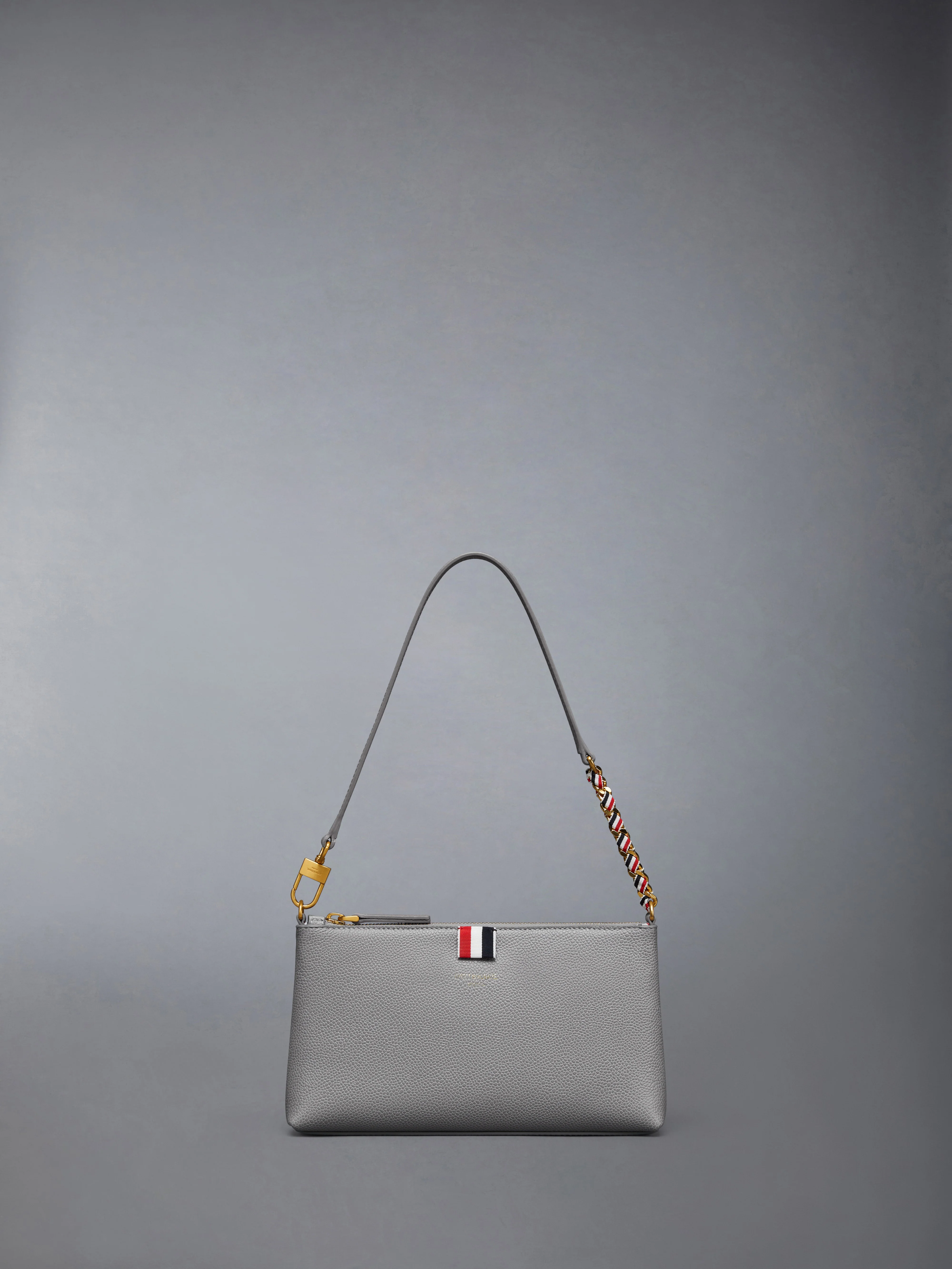 PEBBLE GRAIN ZIPPED MINI BAG