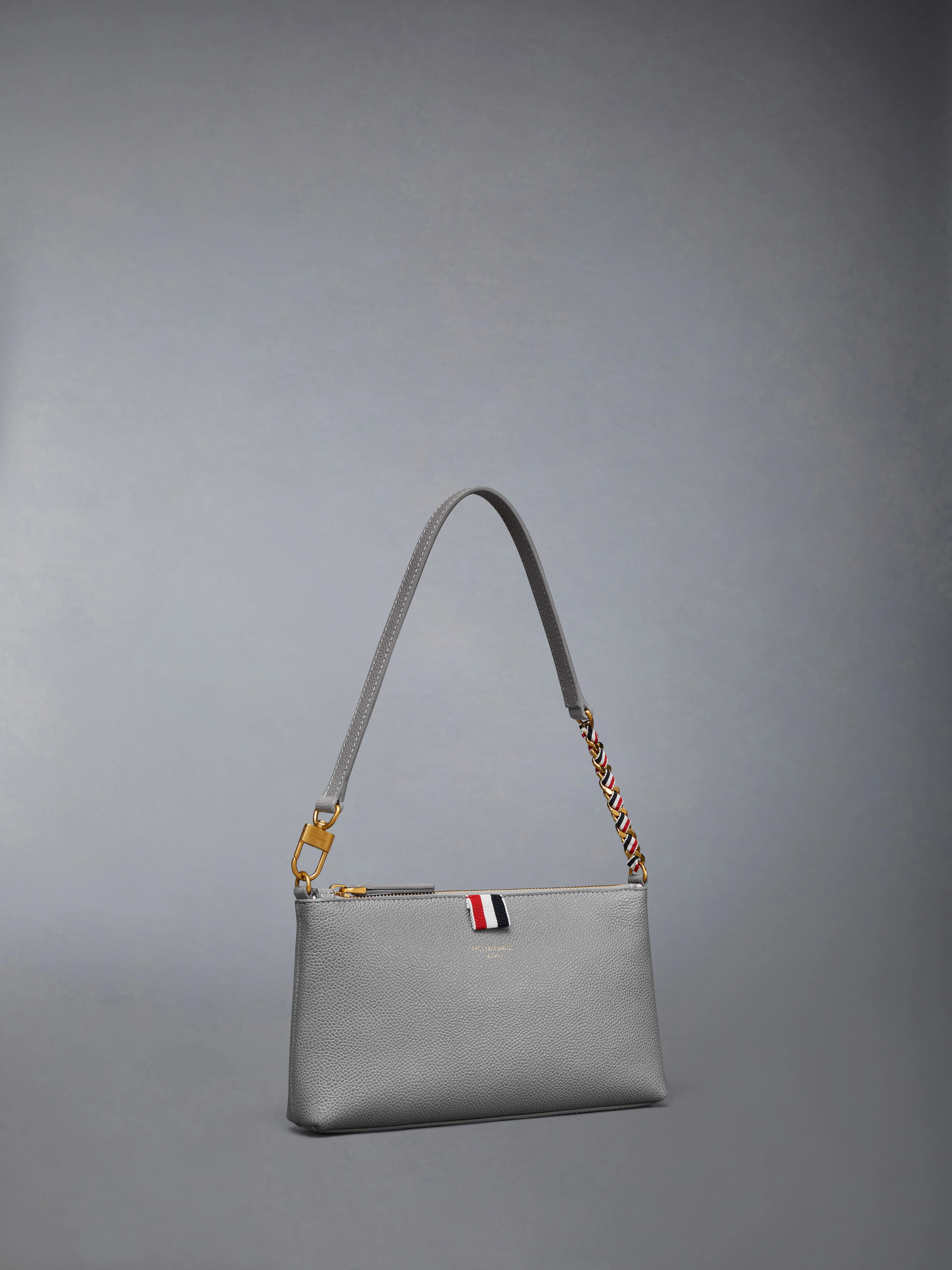 PEBBLE GRAIN ZIPPED MINI BAG