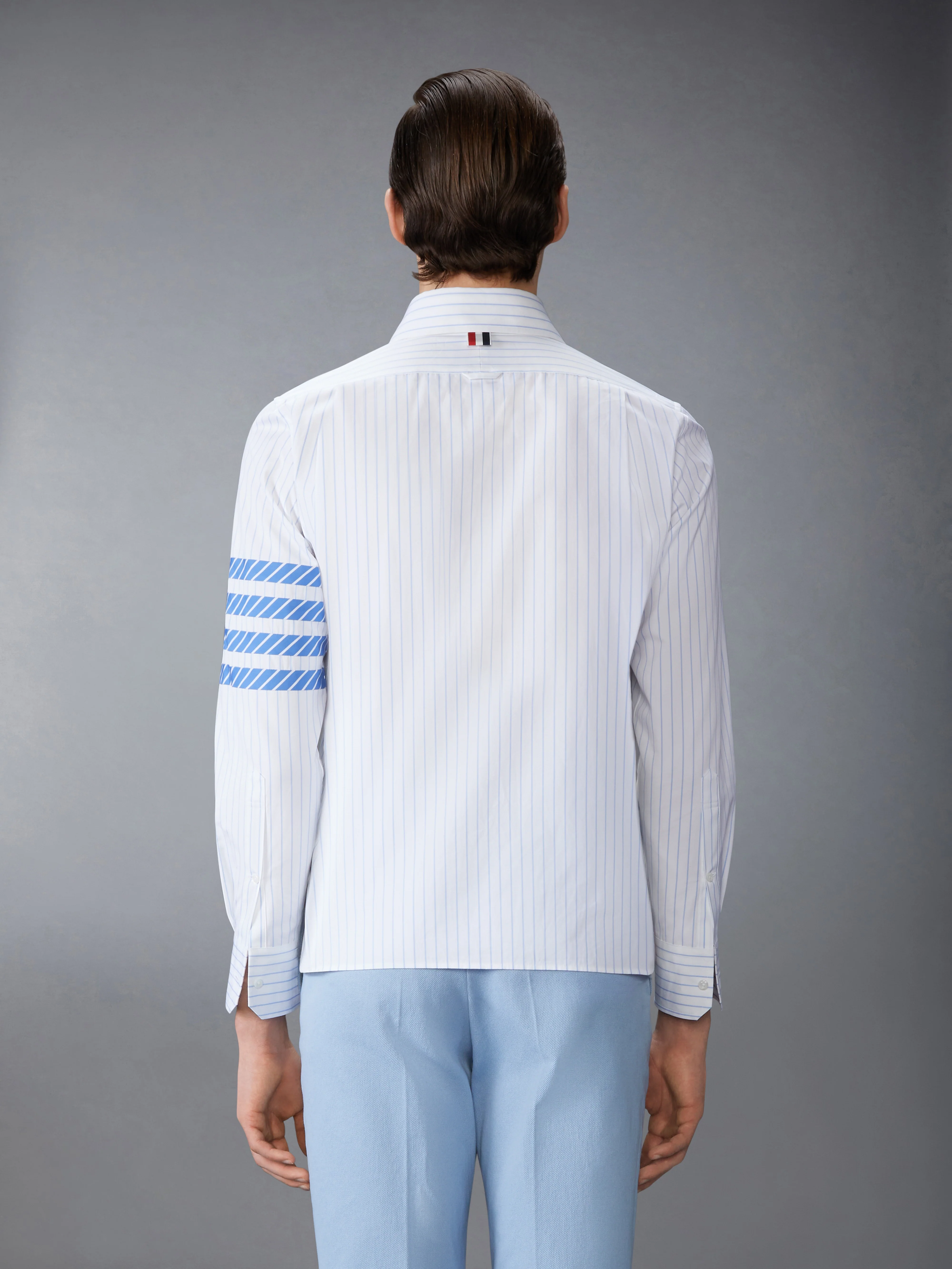 PINSTRIPE POPLIN 4-BAR SHIRT