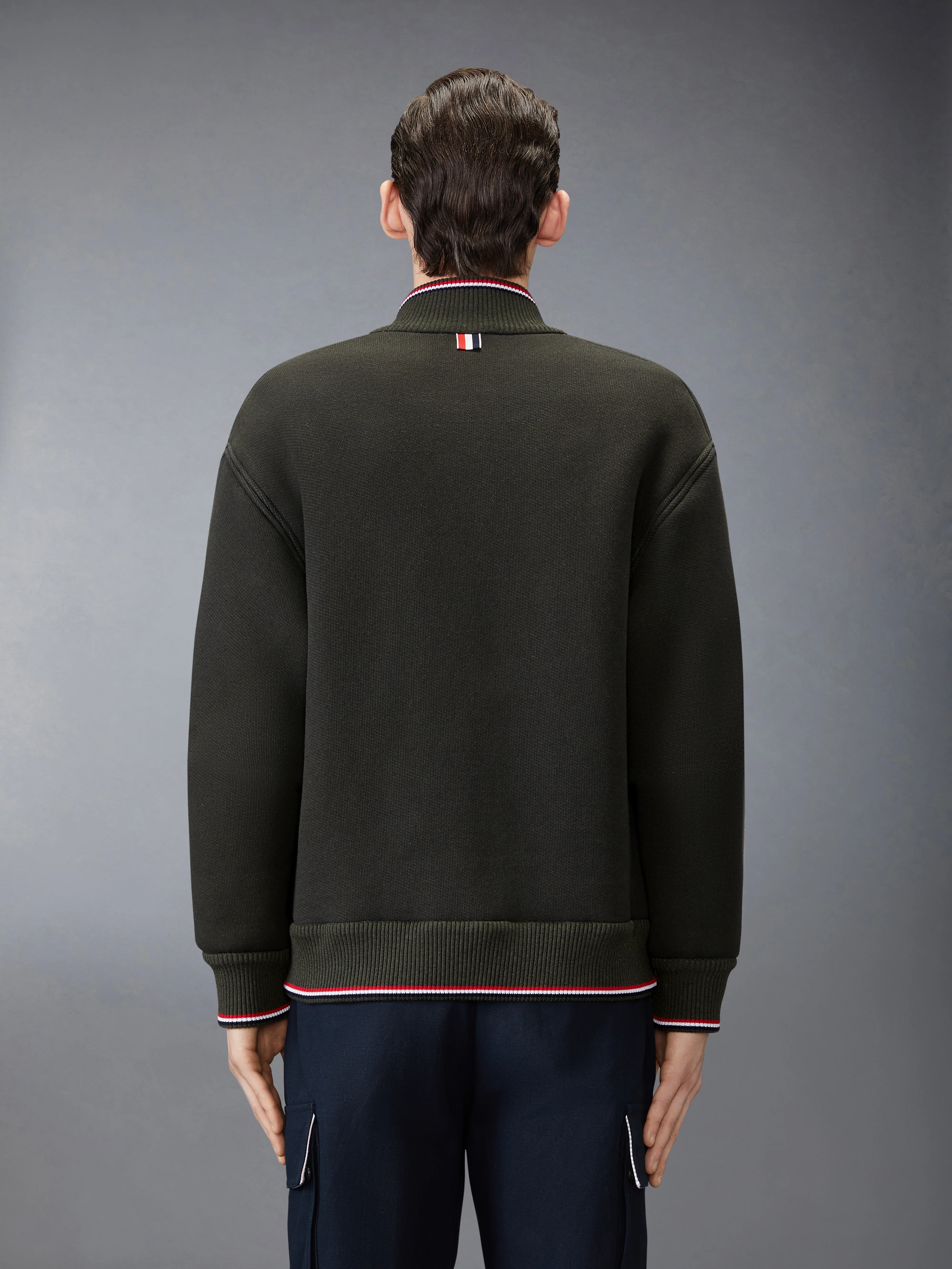 LOOPBACK OVERSIZED RWB STRIPE JACKET