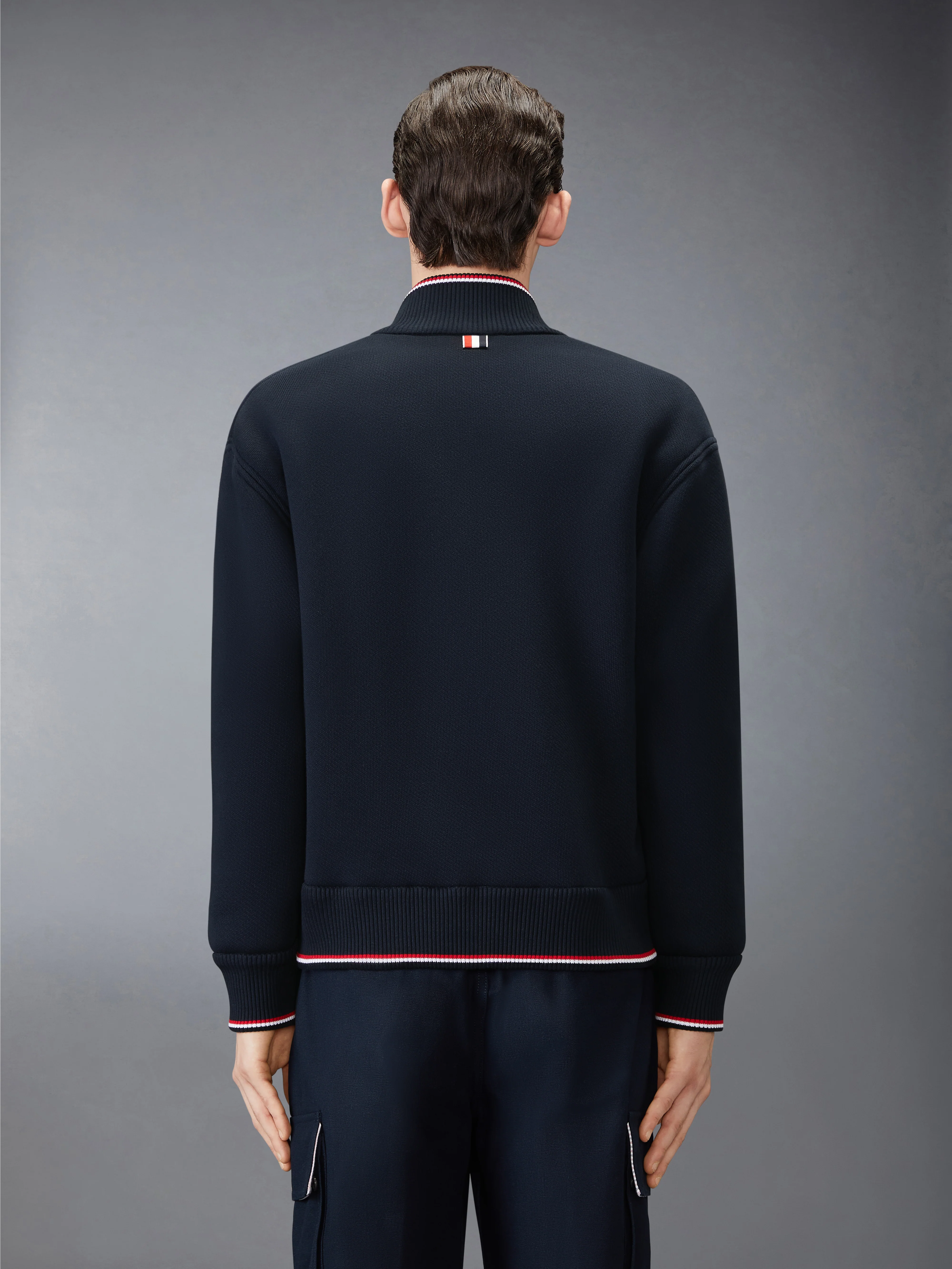 LOOPBACK OVERSIZED RWB STRIPE JACKET