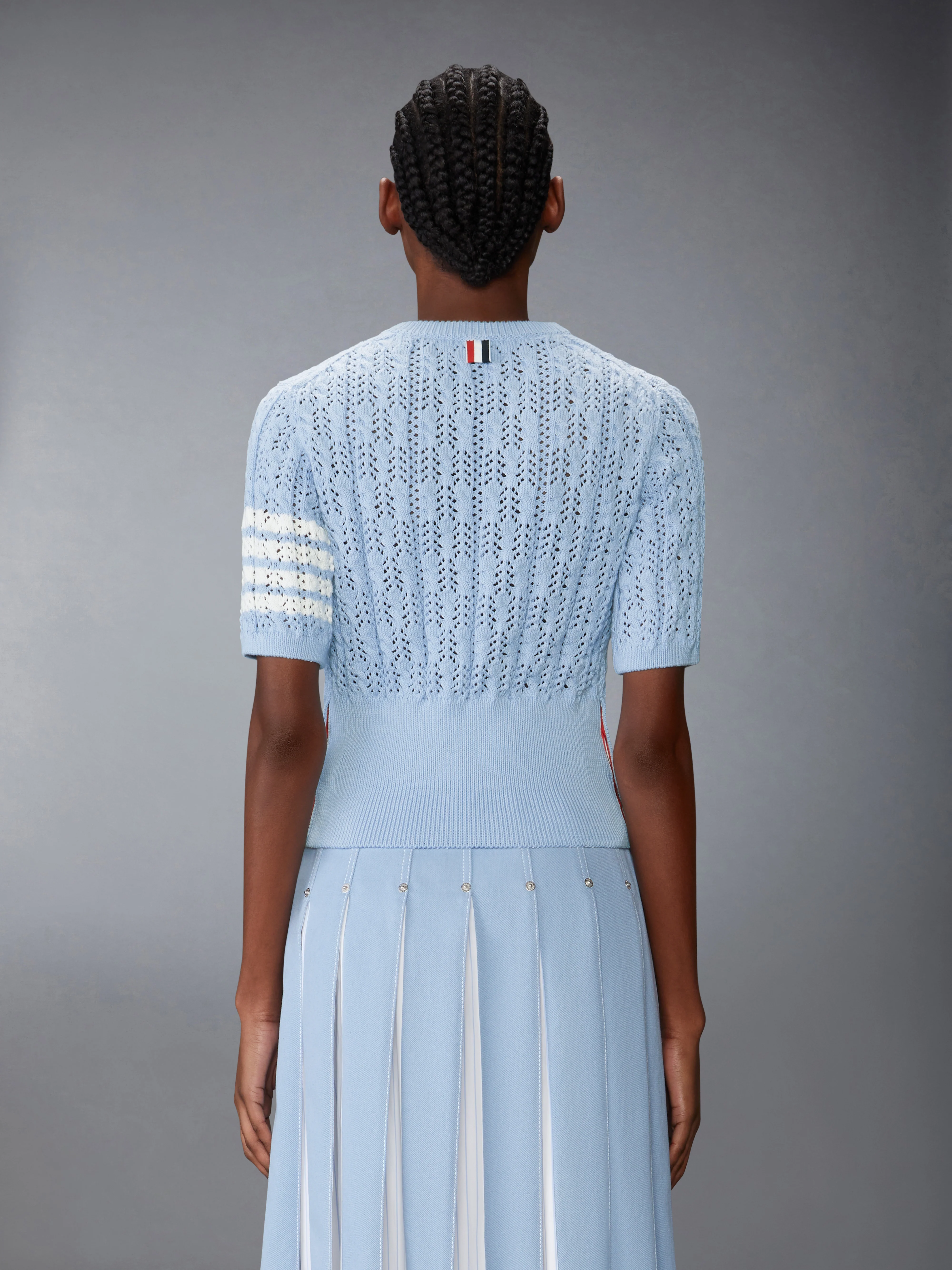 10785-pointelle-cable-stitch-4-bar-tee-2.webp POINTELLE CABLE STITCH 4-BAR TEE