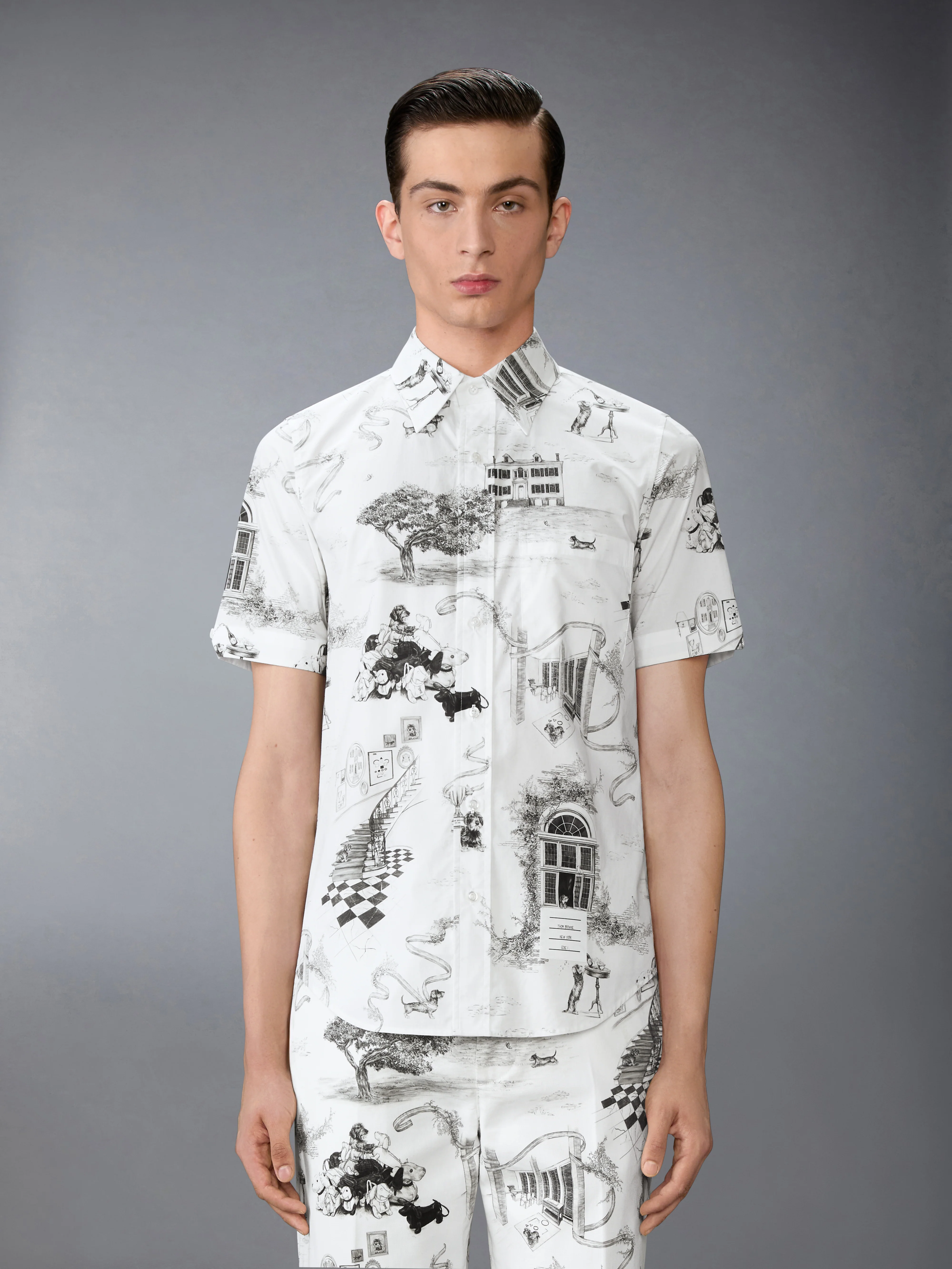 POPLIN HECTOR TOILE SHORT SLEEVE SHIRT