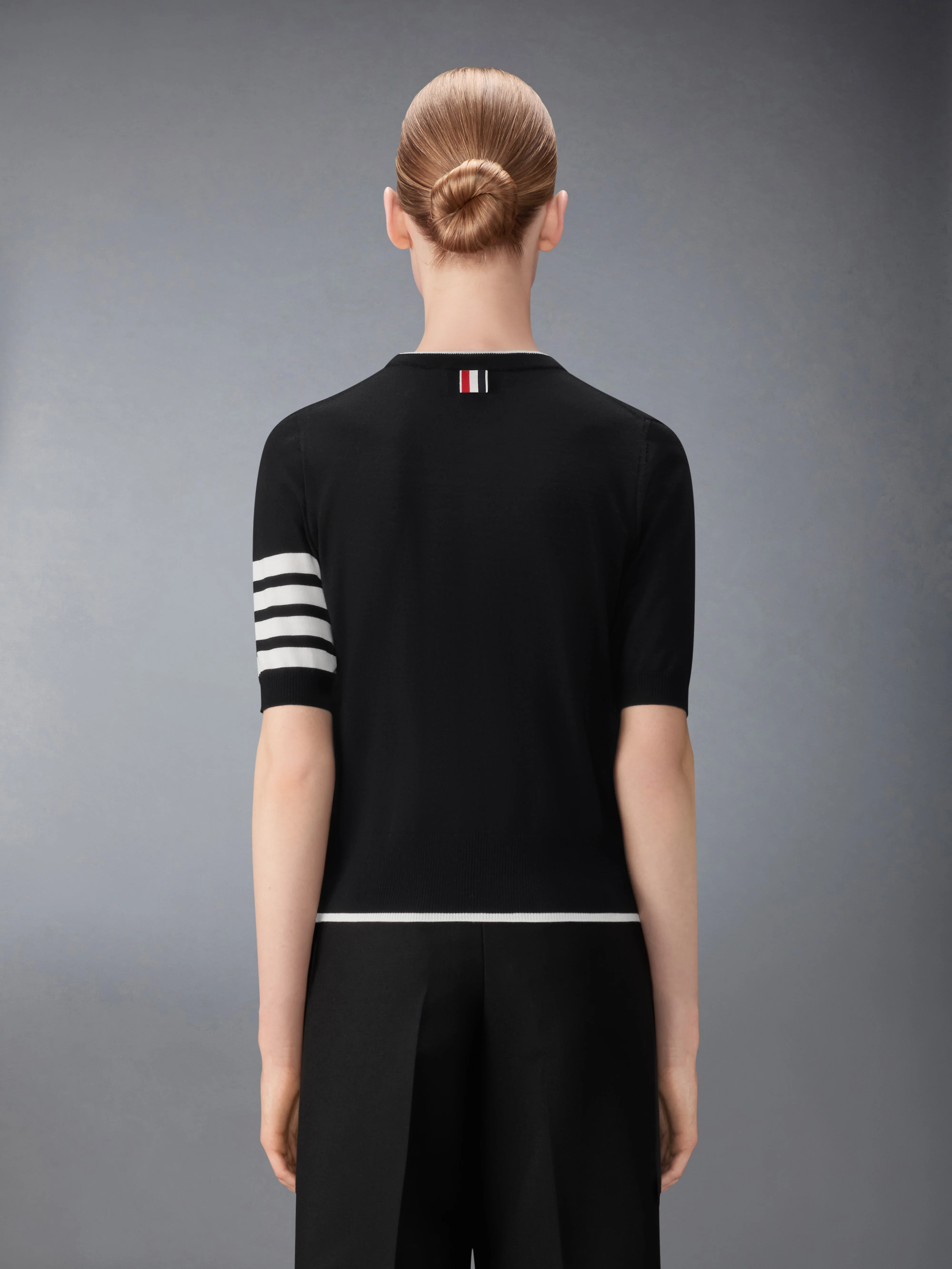 MERINO WOOL 4-BAR SHORT SLEEVE PULLOVER