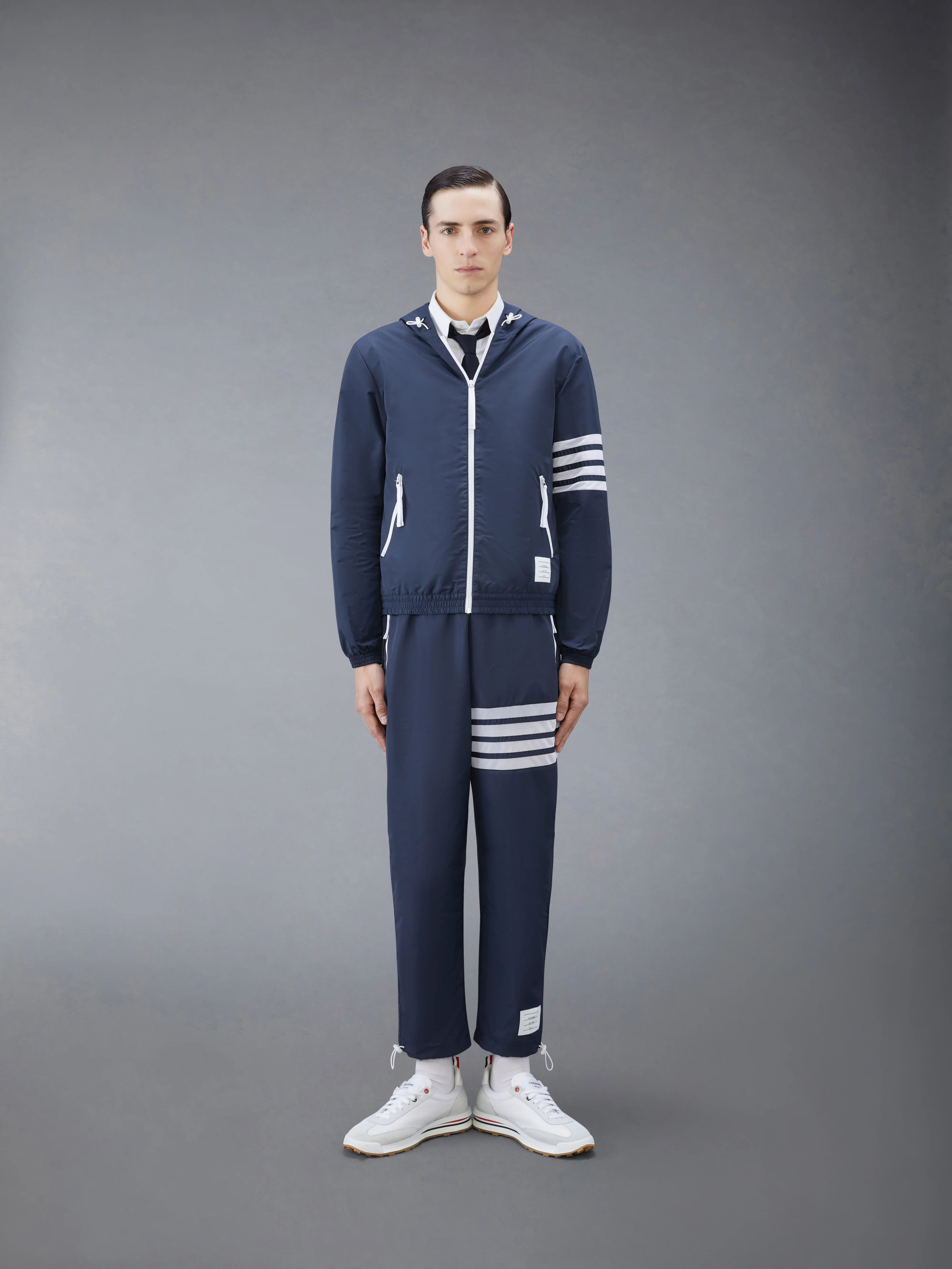 RIPSTOP MESH 4-BAR HOODED JACKET