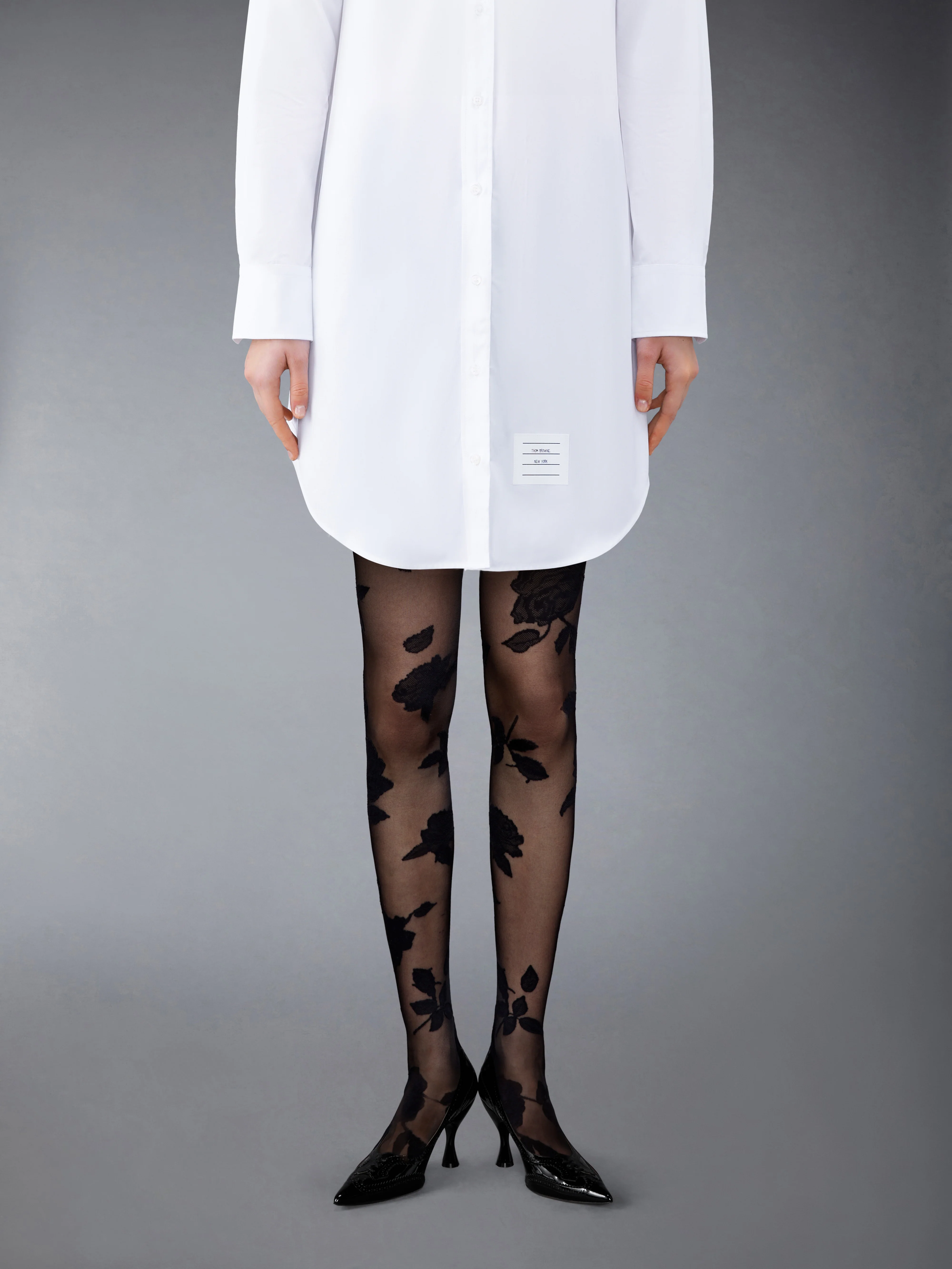 ROSE JACQUARD SHEER TIGHTS