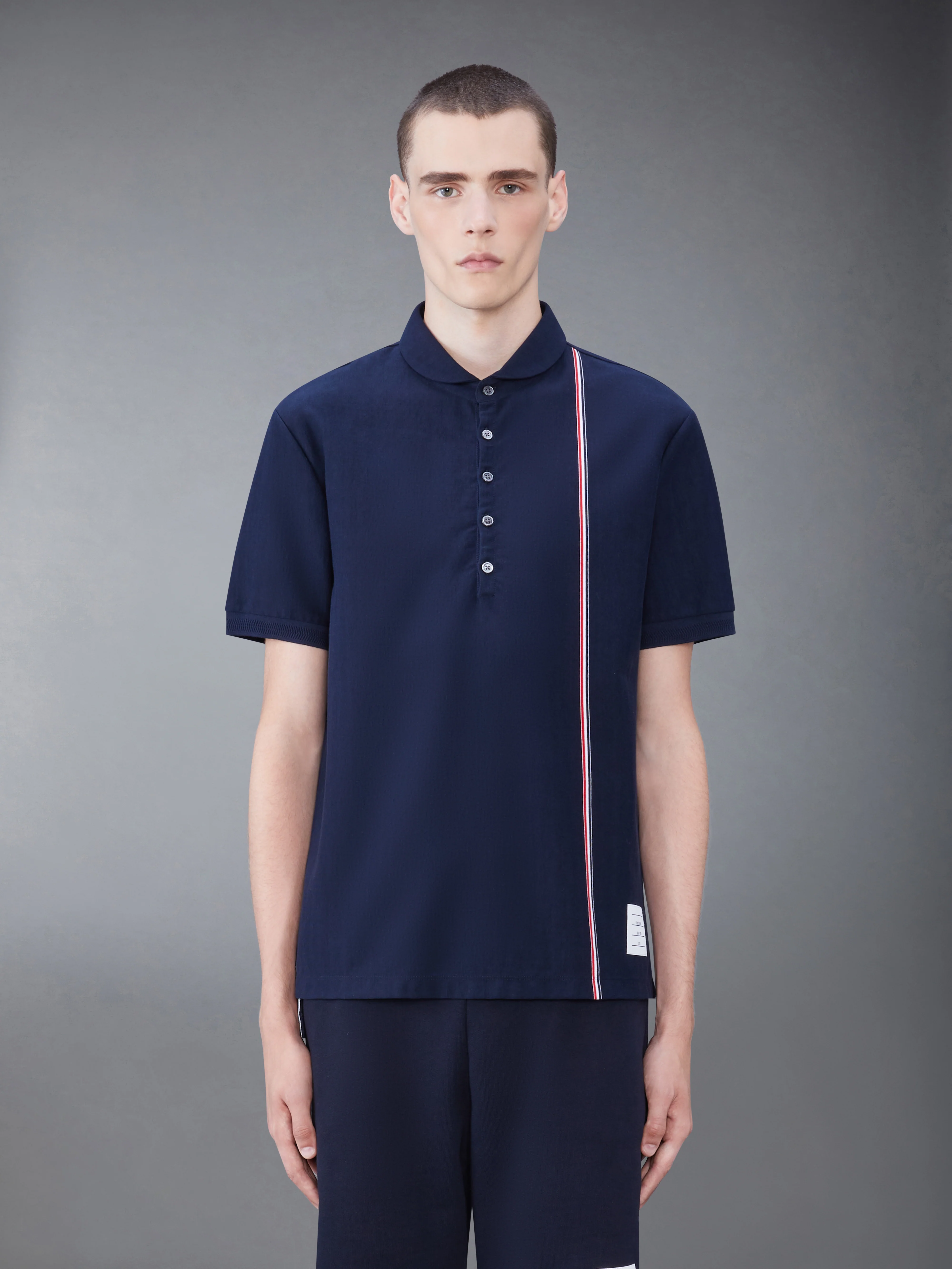 RWB STRIPE JERSEY POLO