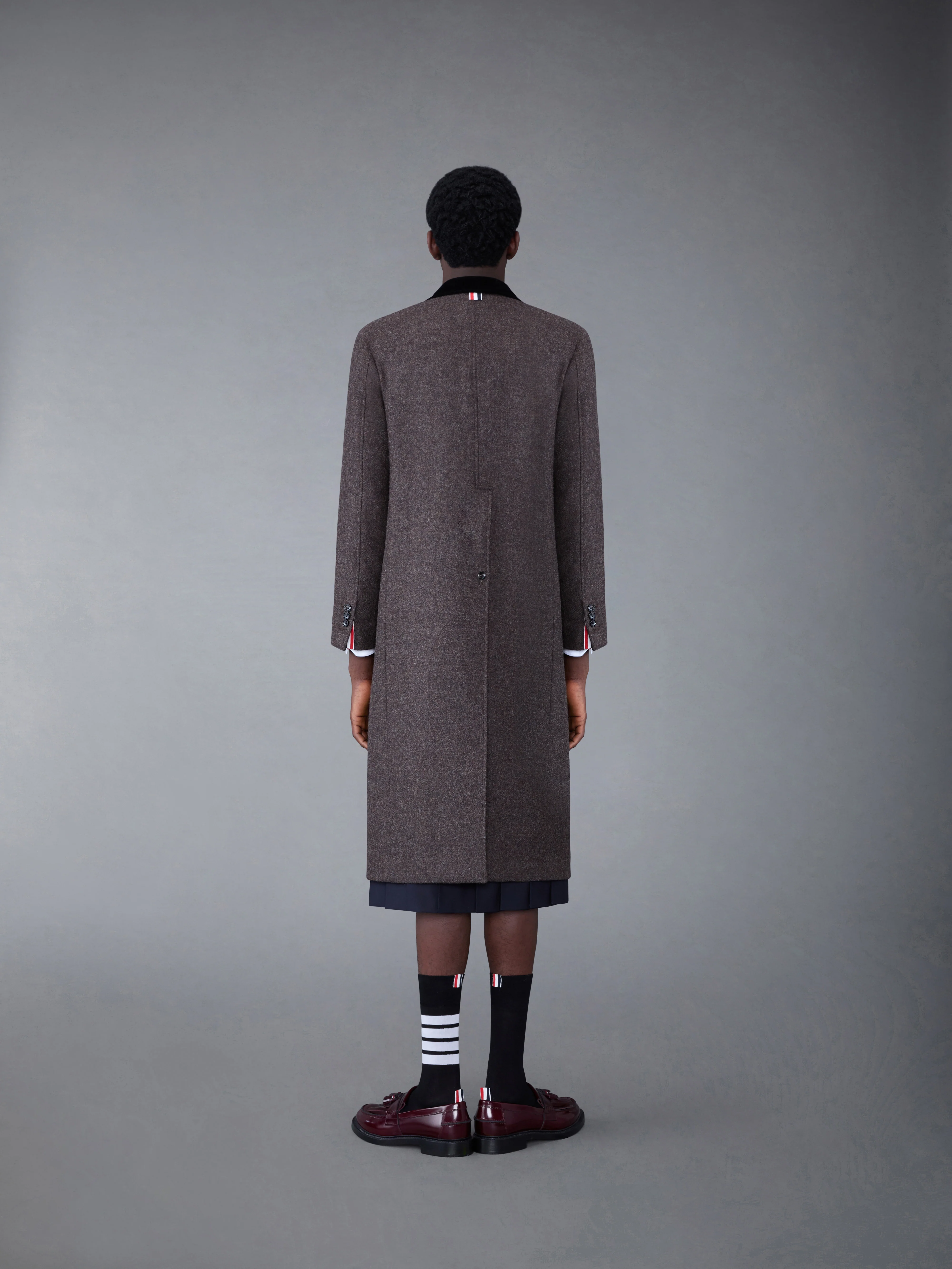 Shetland Elongated Sack Overcoat