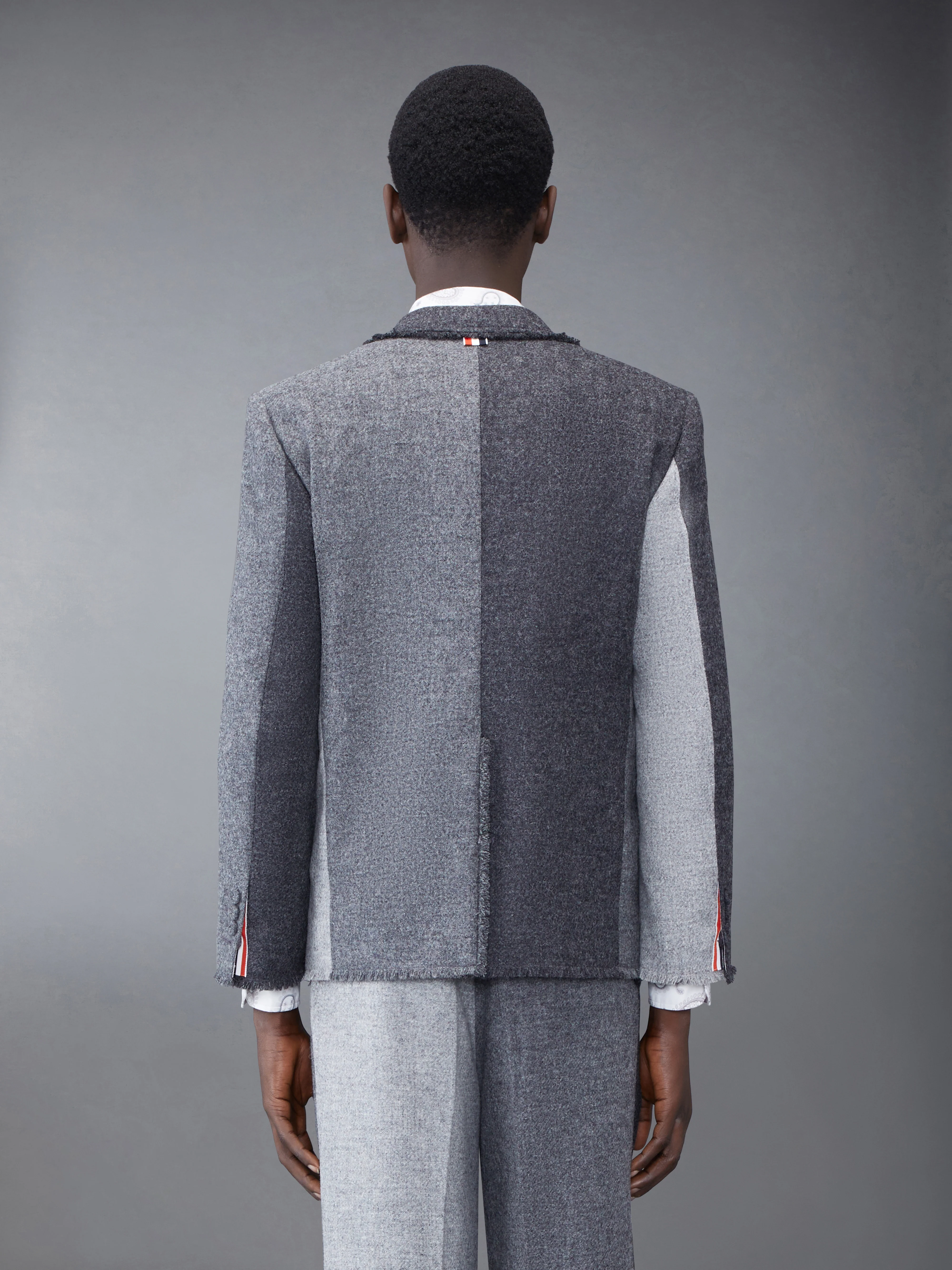 Shetland Frayed Single Vent Sport Coat