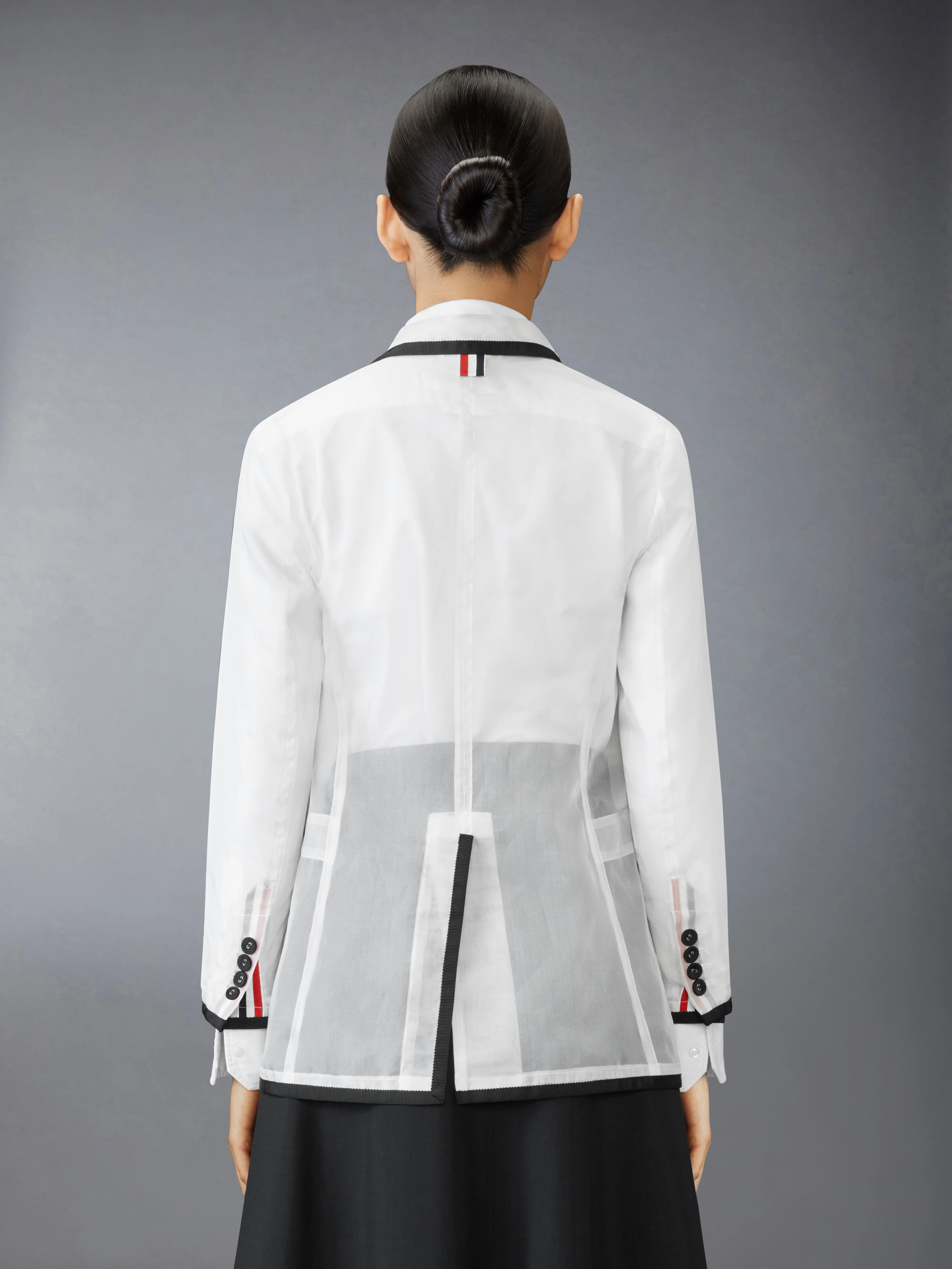 SILK ORGANZA ELONGATED JACKET