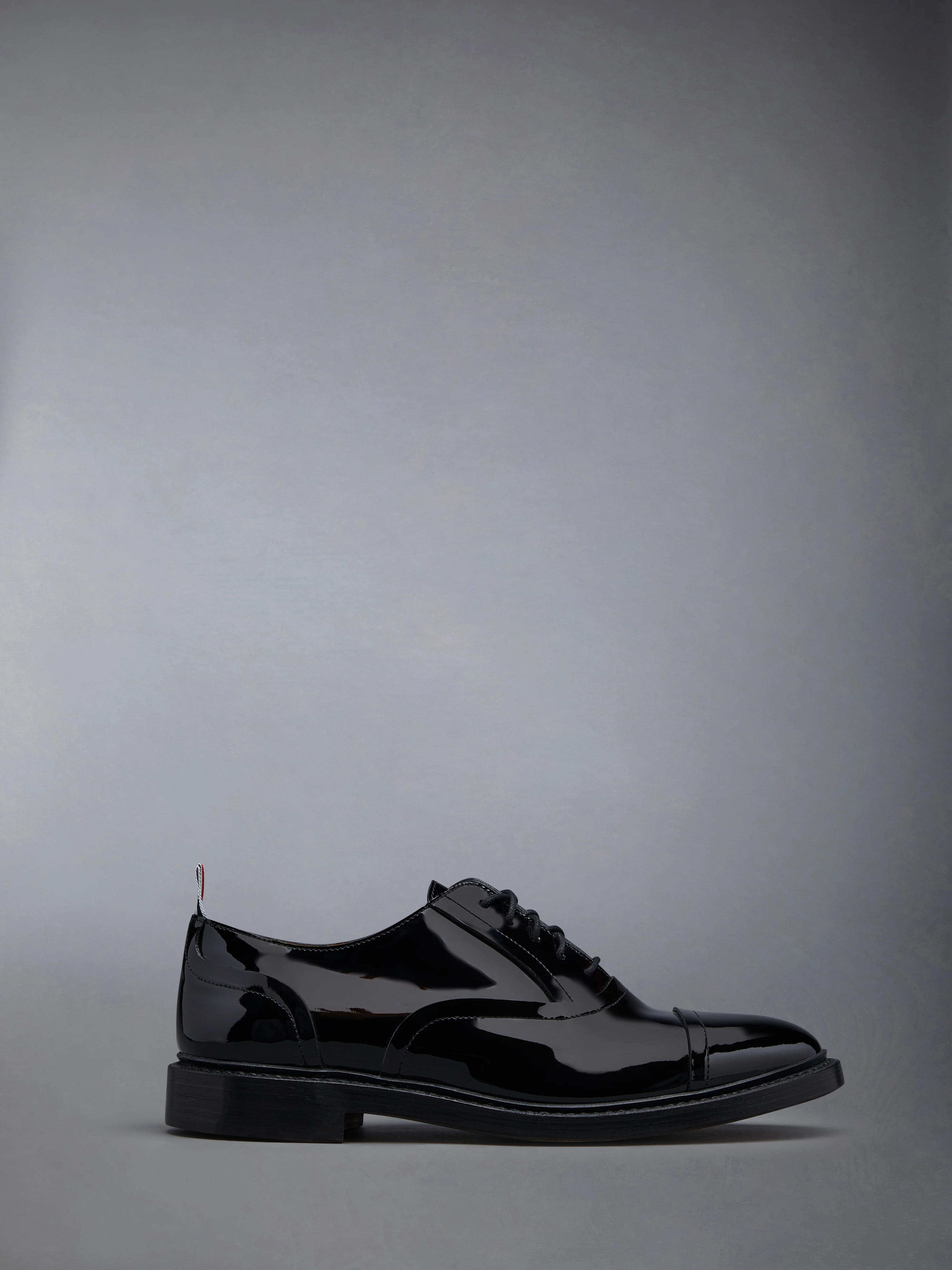 Soft Patent Raw Edge Goodyear Sole Cap Toe Oxford