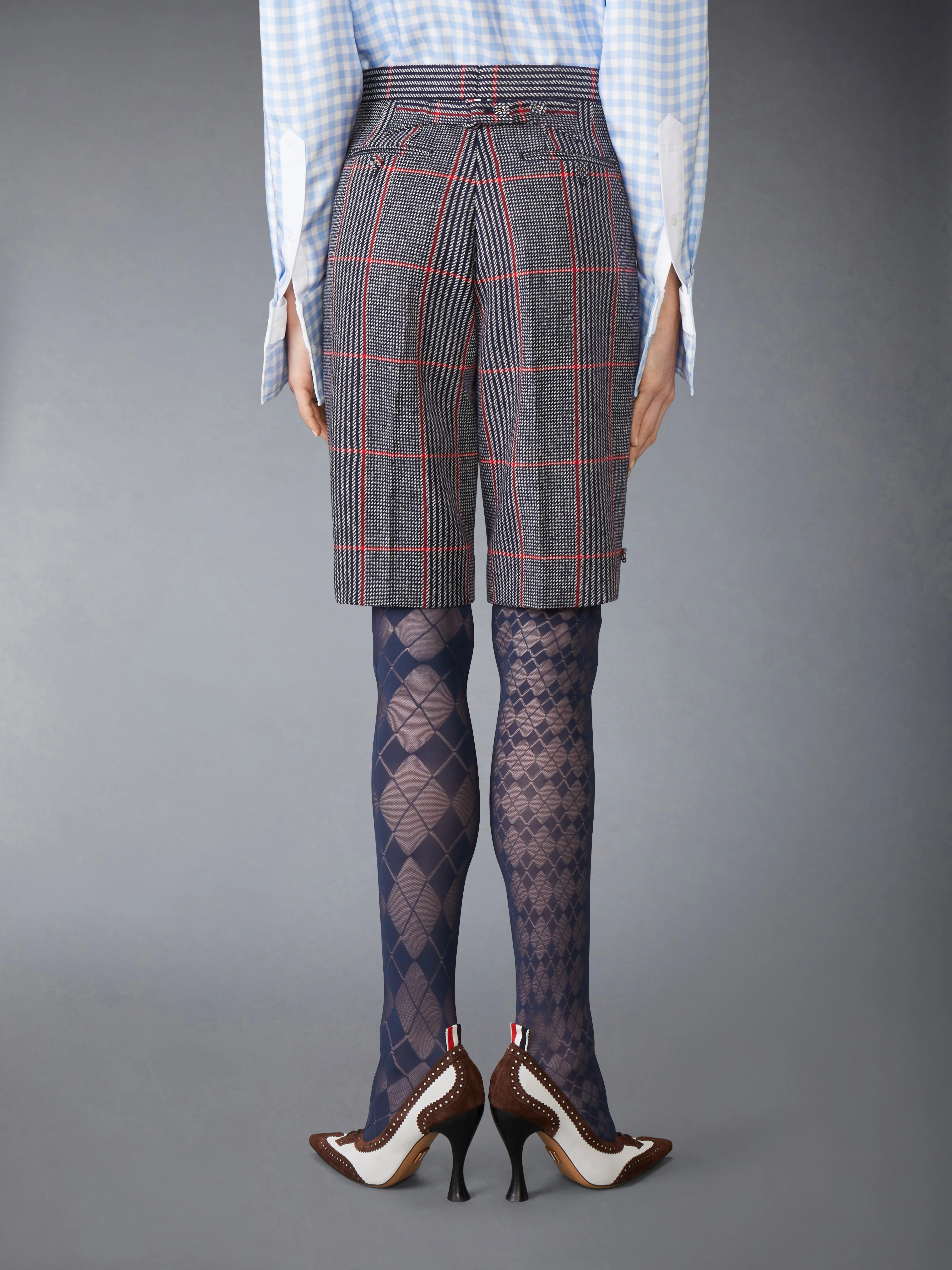 OVERSIZED CHECK HUNTING TWEED BERMUDA SHORT