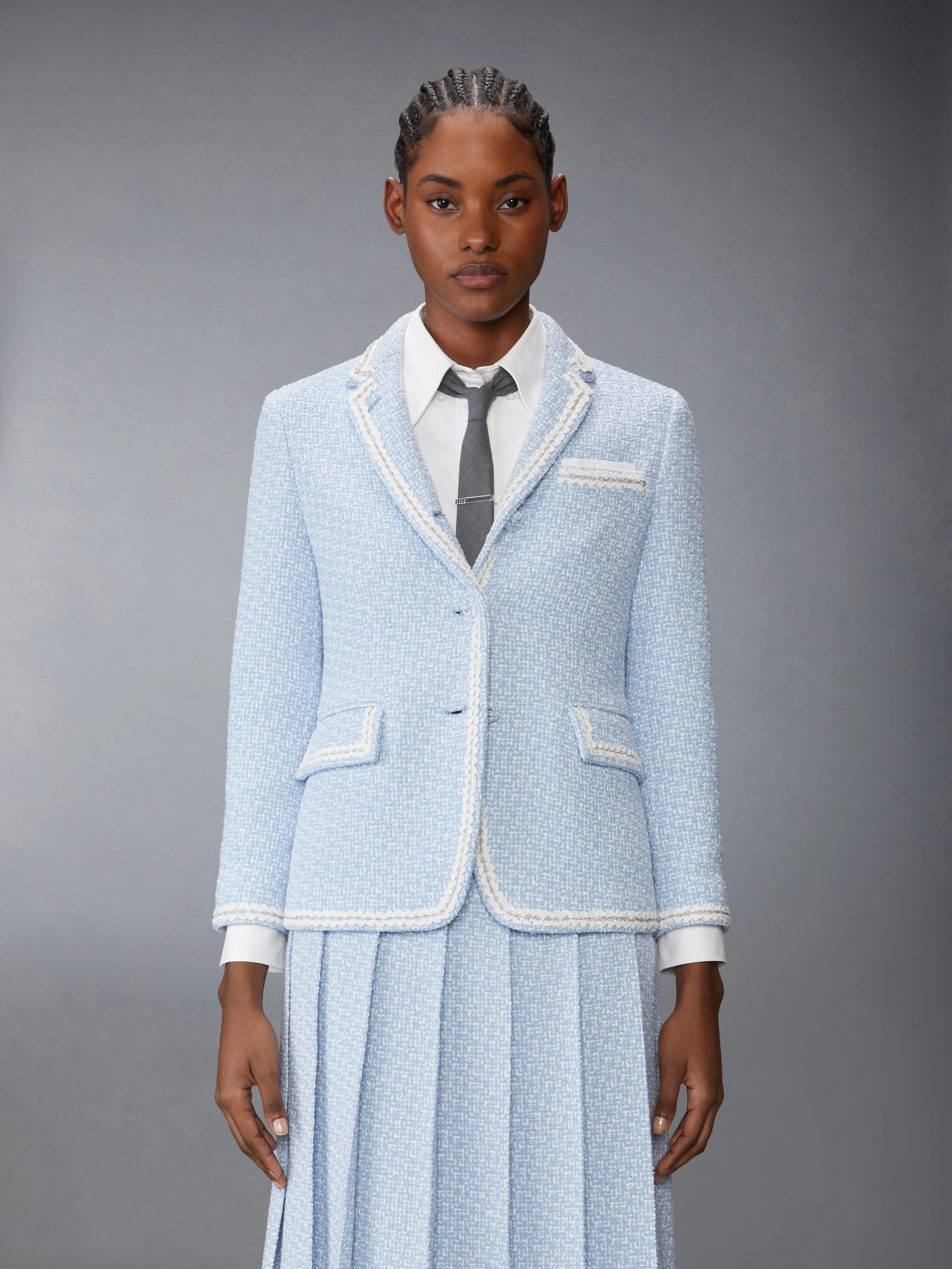 SOLID TWEED SPORTCOAT
