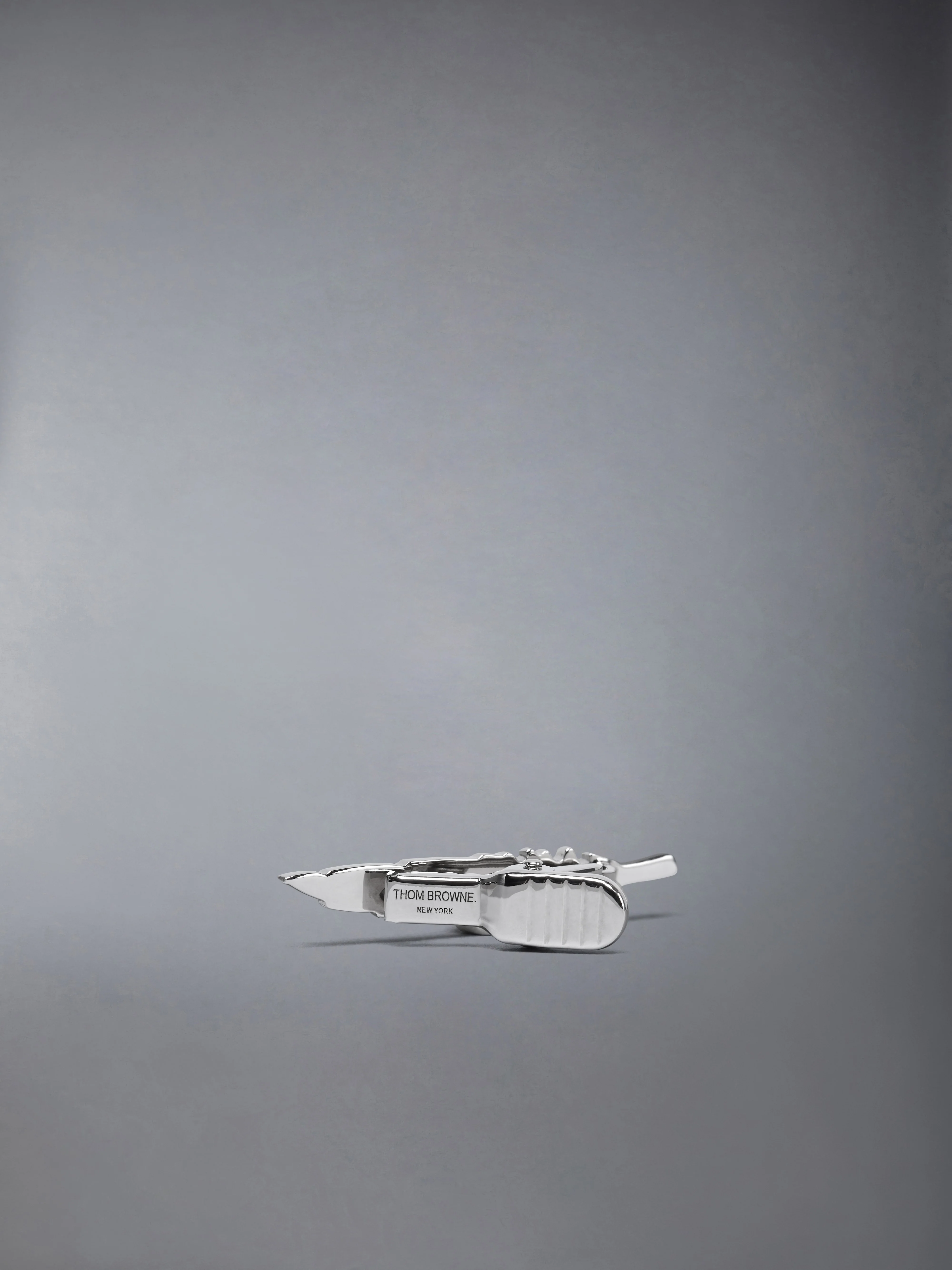 STERLING SILVER FEATHER TIE BAR