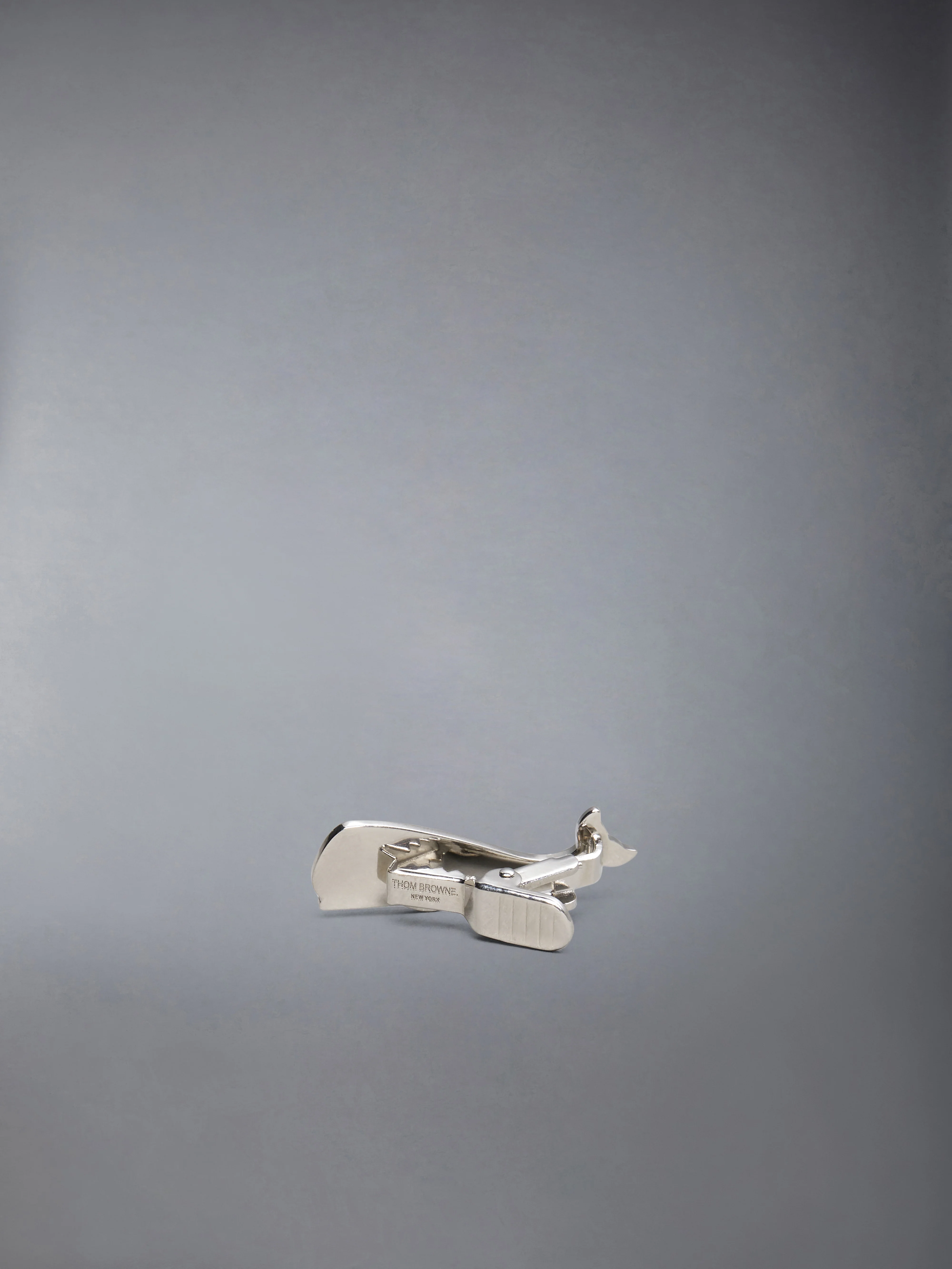 STERLING SILVER WHALE TIE BAR