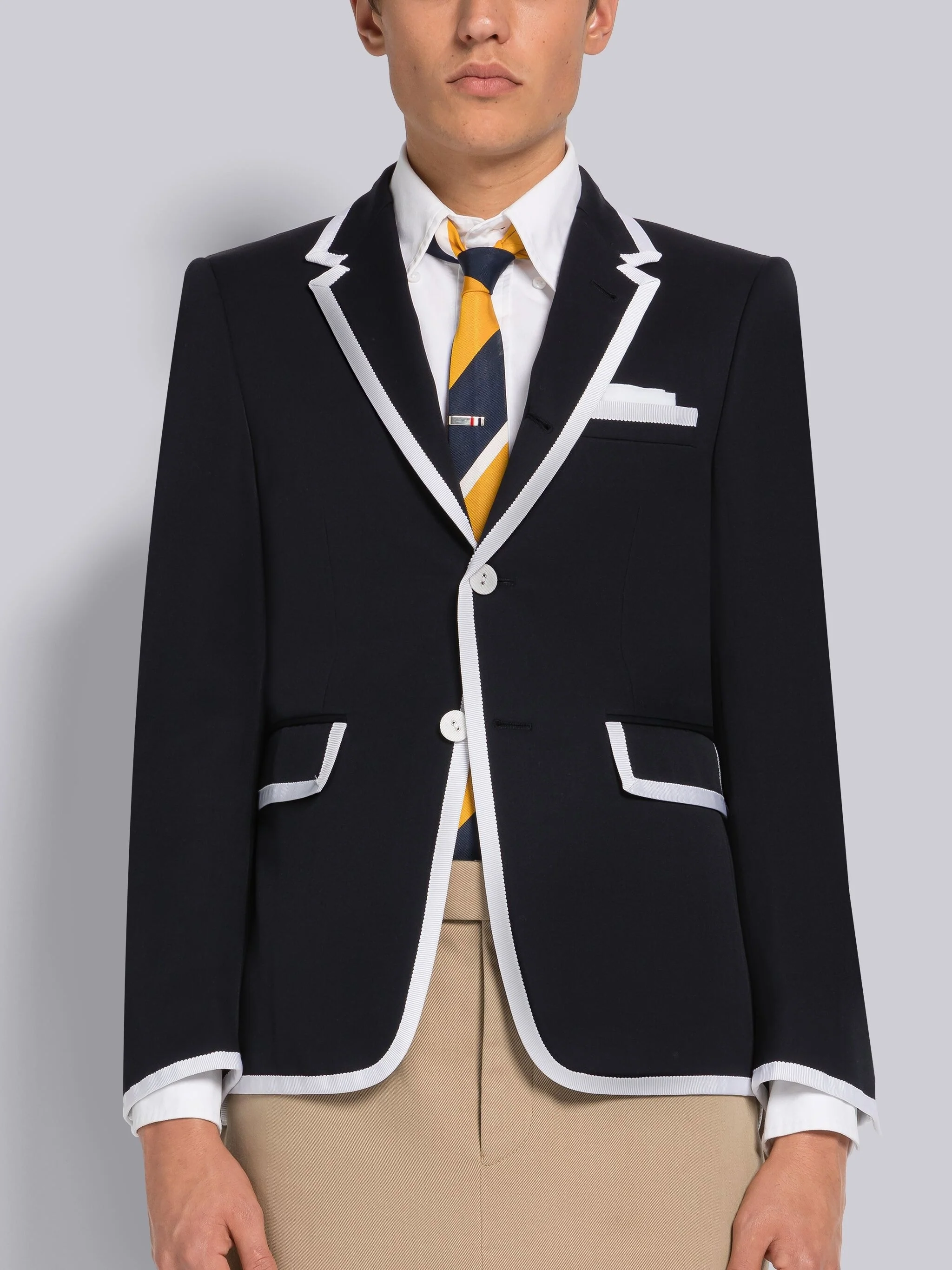 STIFF WOOL GABARDINE CLASSIC SPORT COAT