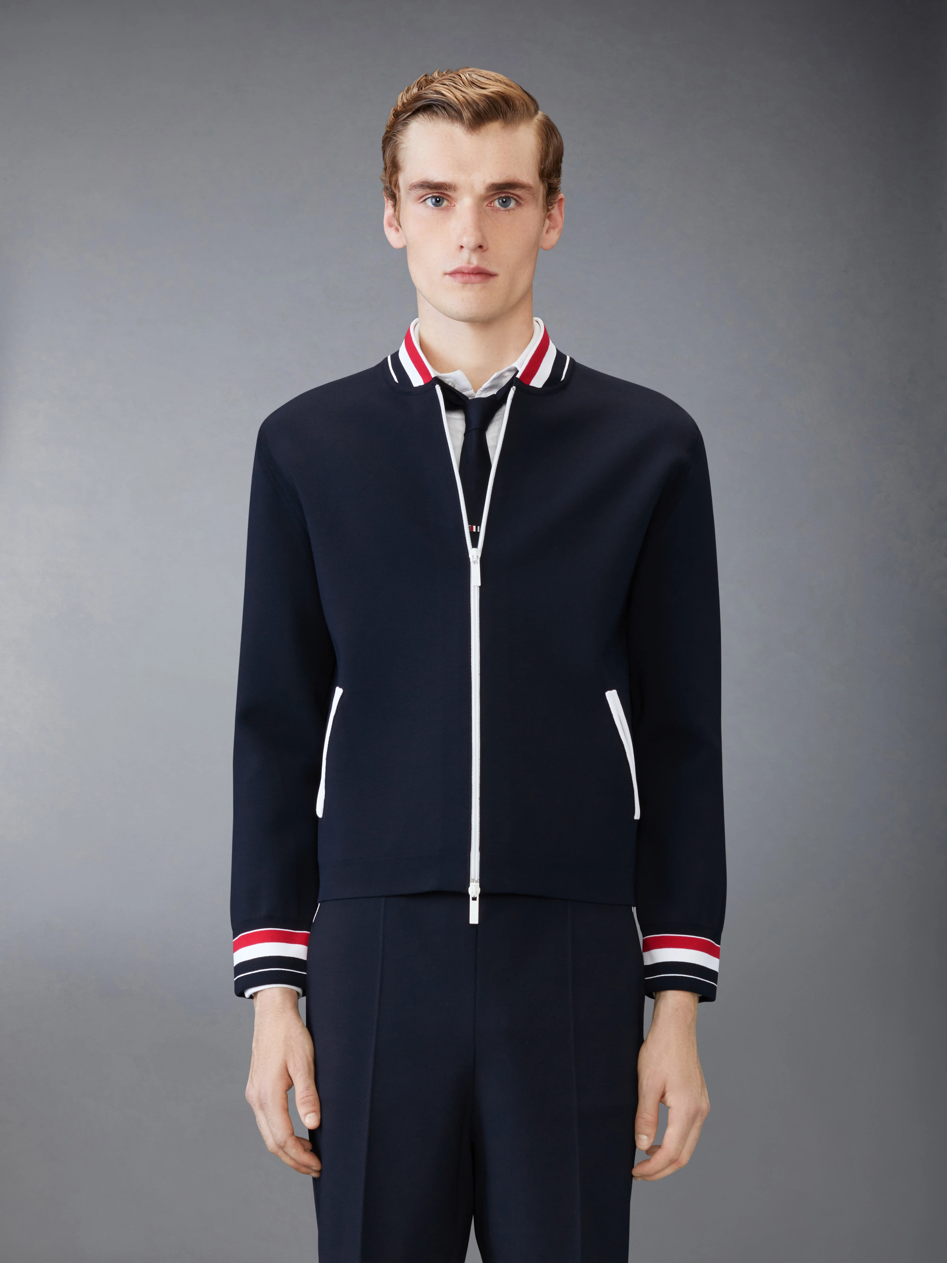 STRETCH VISCOSE TENNIS JACKET