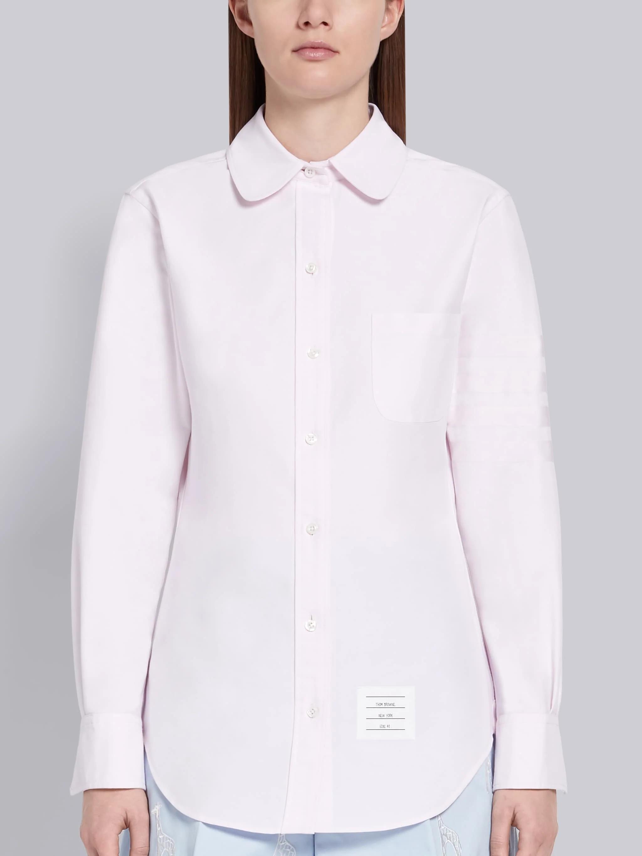 12581-supima-cotton-oxford-satin-weave-4-bar-long-sleeve-round-collar-shirt-2.webp SUPIMA COTTON OXFORD SATIN WEAVE 4-BAR LONG SLEEVE ROUND COLLAR SHIRT