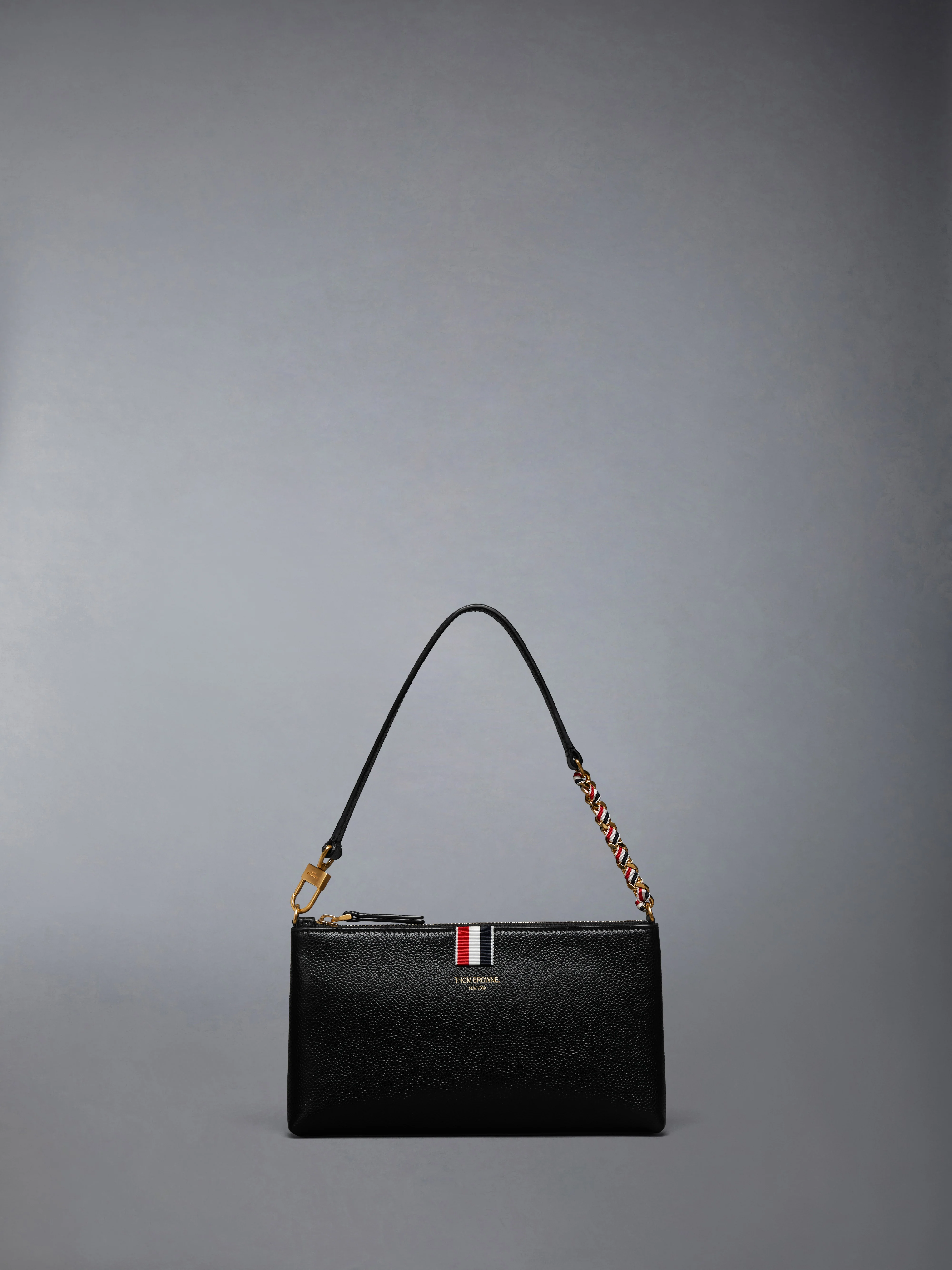 PEBBLE GRAIN ZIPPED MINI BAG