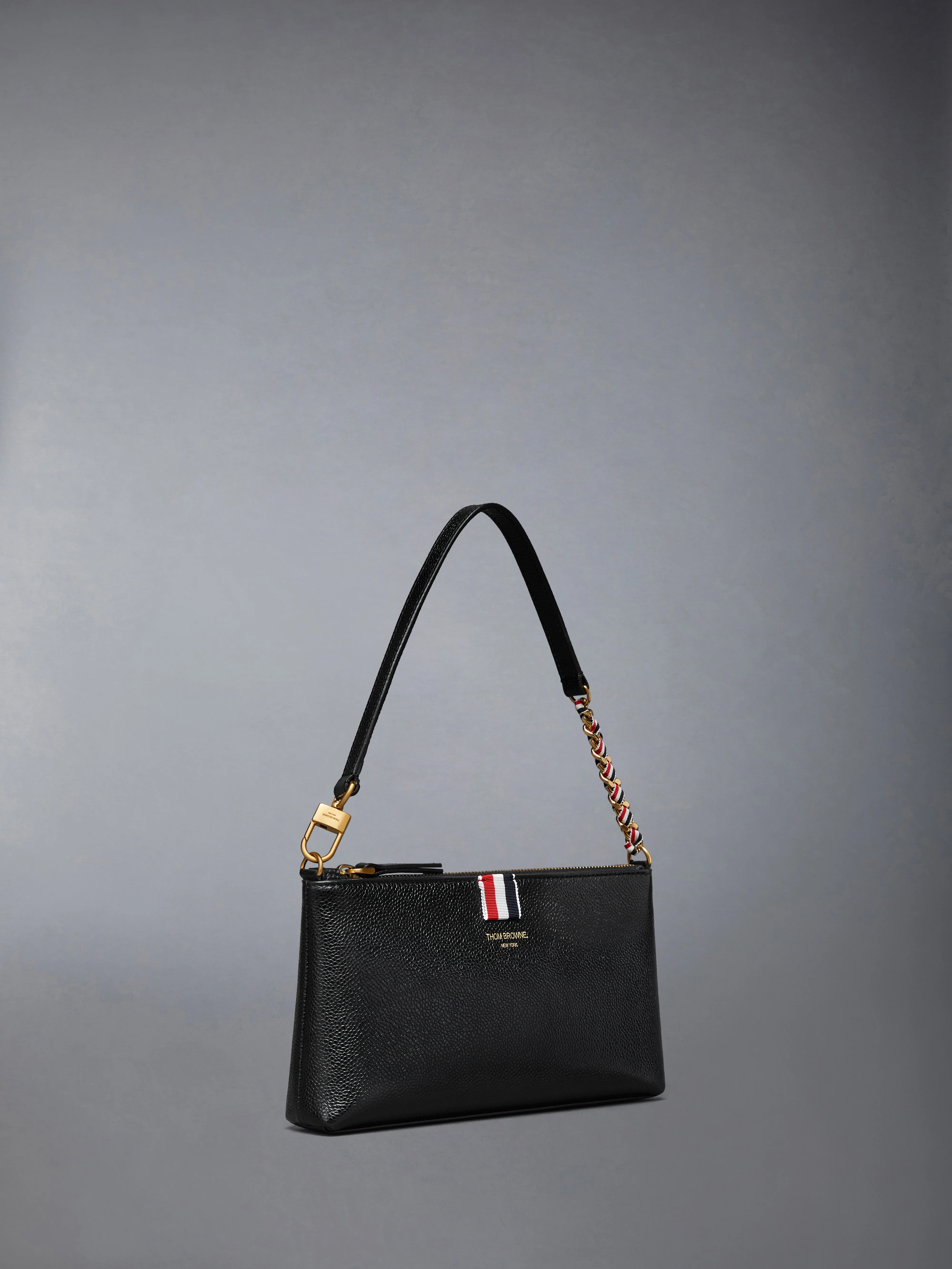 PEBBLE GRAIN ZIPPED MINI BAG