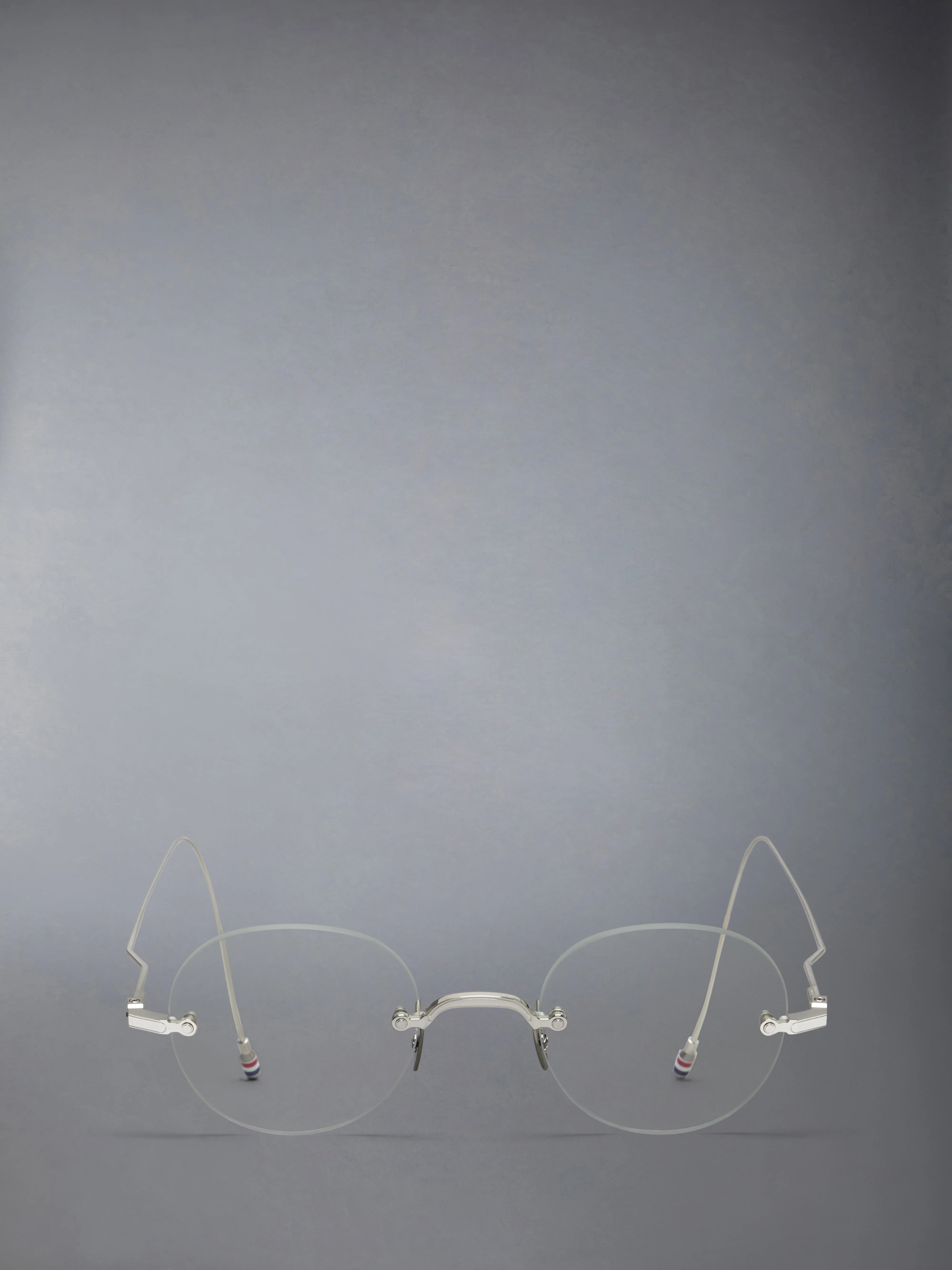 TITANIUM RIMLESS ROUND EYEGLASSES