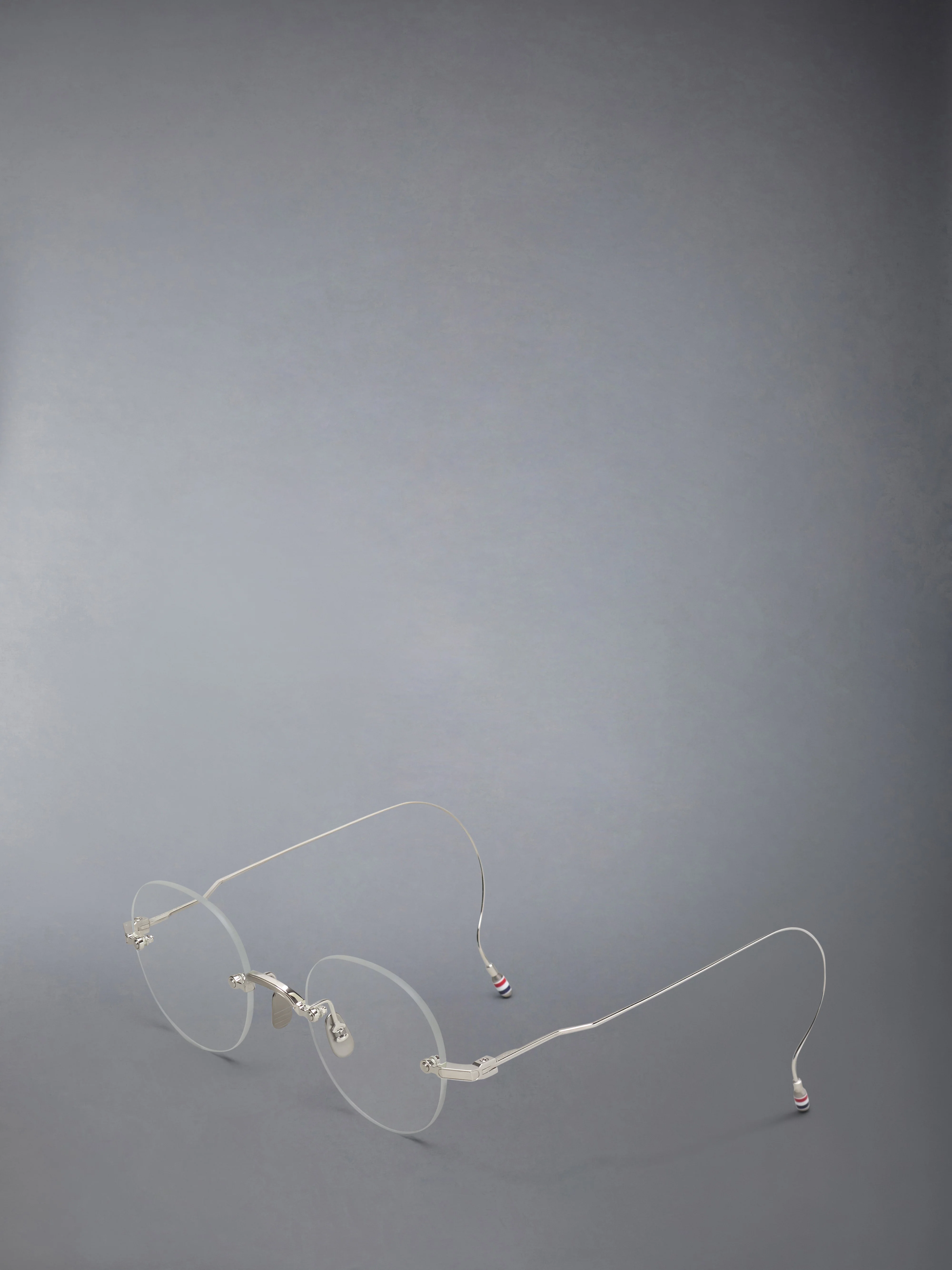 TITANIUM RIMLESS ROUND EYEGLASSES