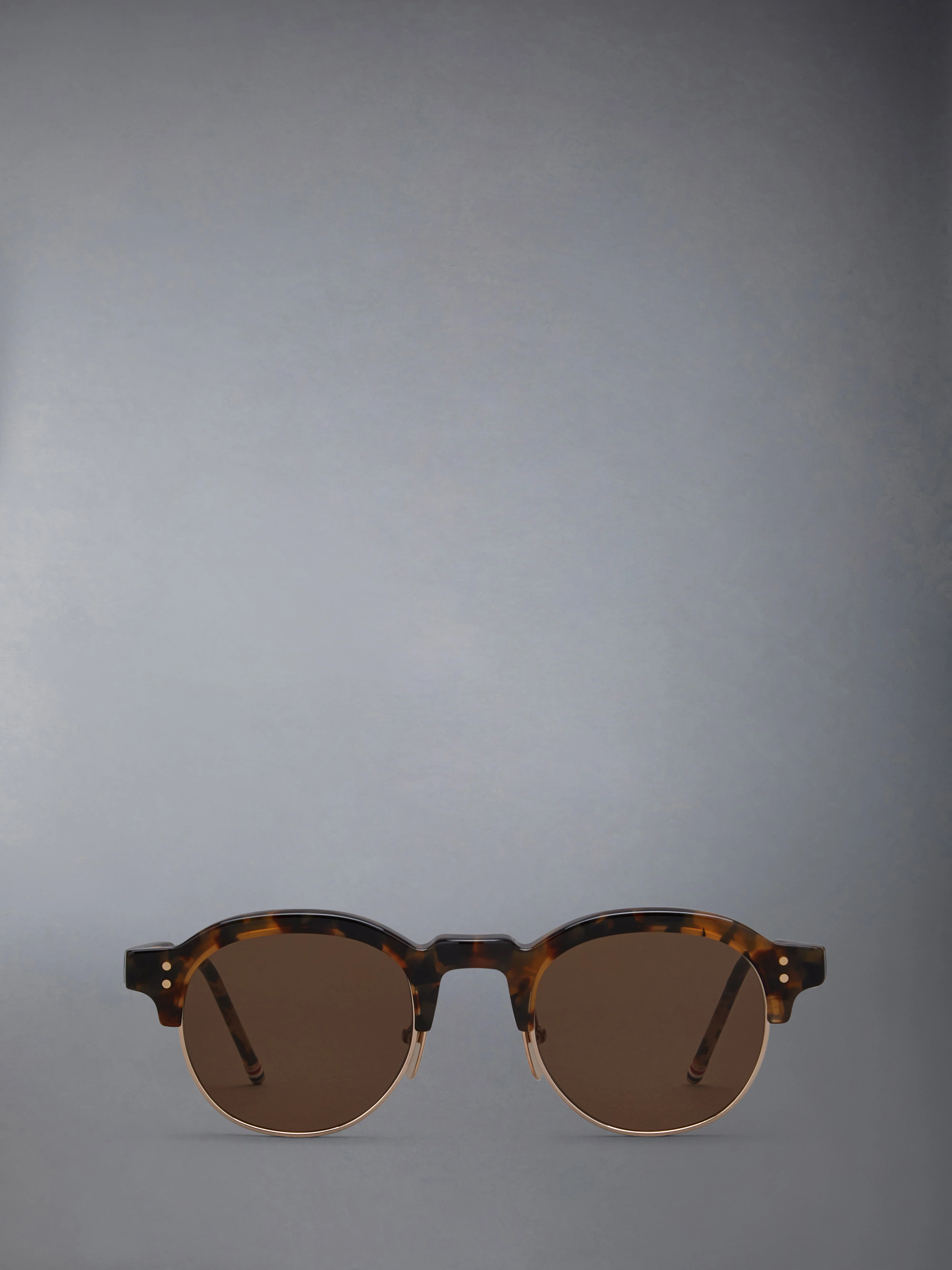 TOKYO TORTOISE AND 12K GOLD ACETATE AND TITANIUM OVAL SUNGLASSES