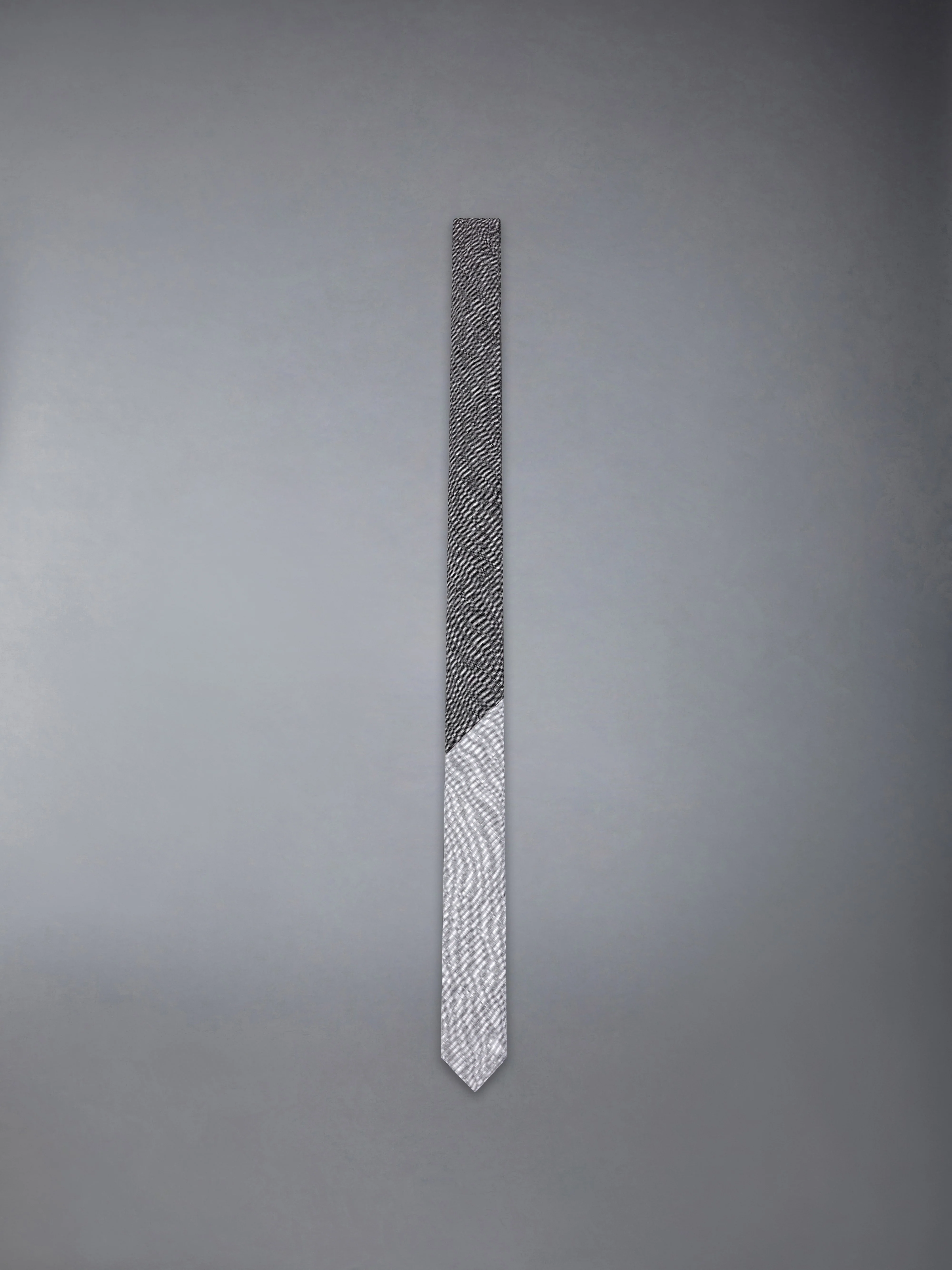 TONAL UNIVERSITY STRIPE LINEN COTTON TIE