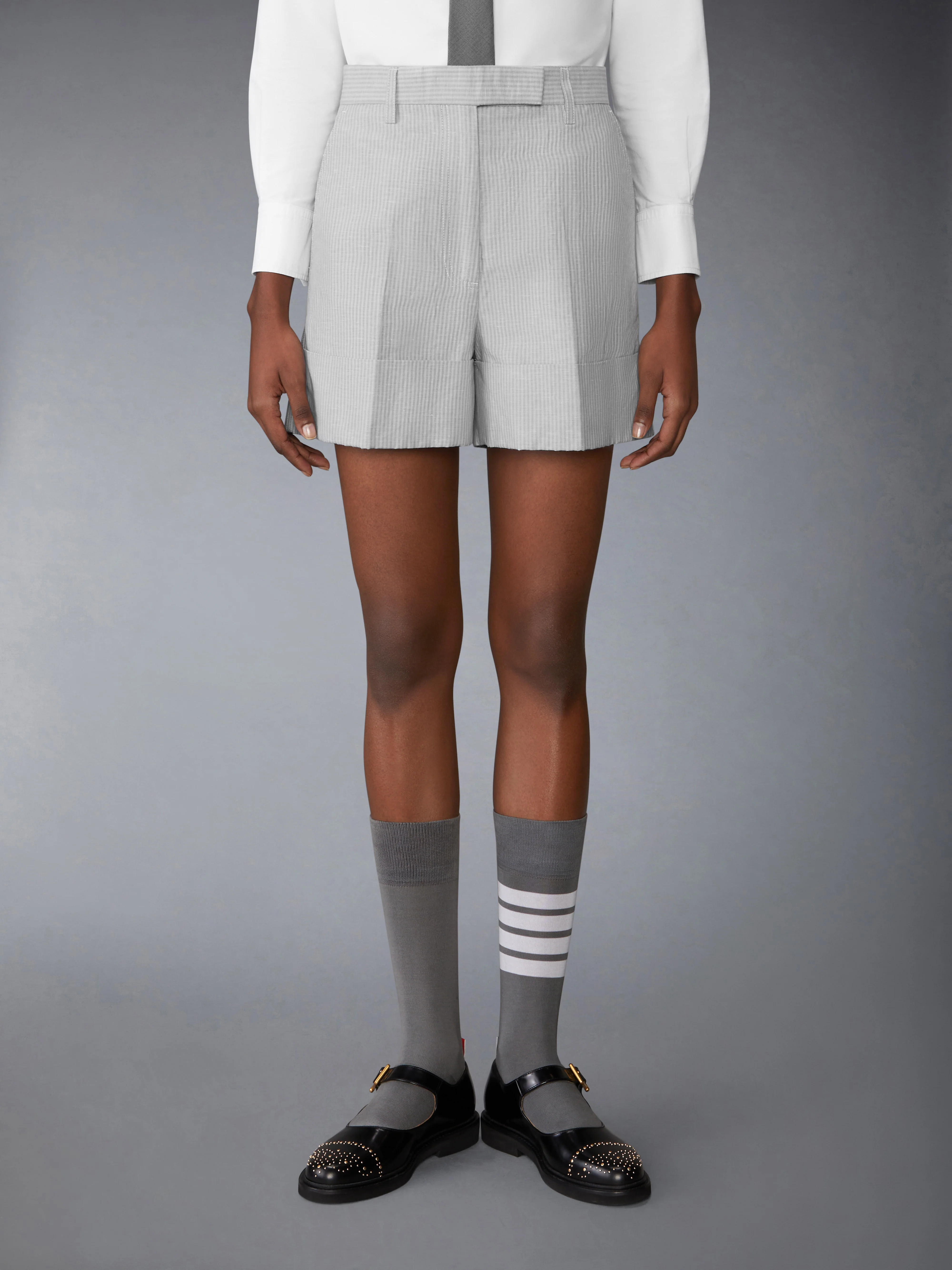 TONAL UNIVERSITY STRIPE SACK SHORTS
