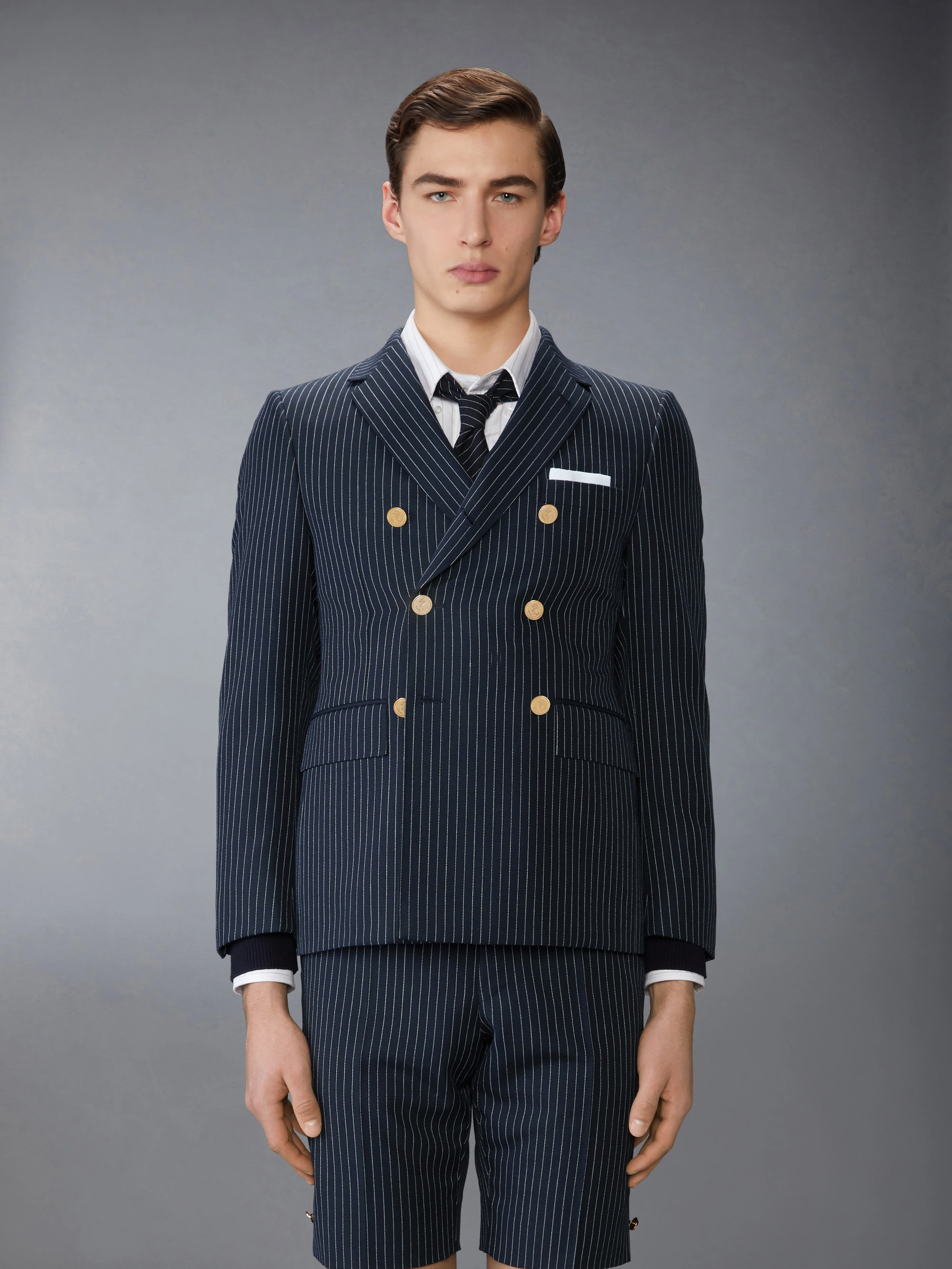 PINSTRIPE HIGH TWIST WOOL SPORTCOAT