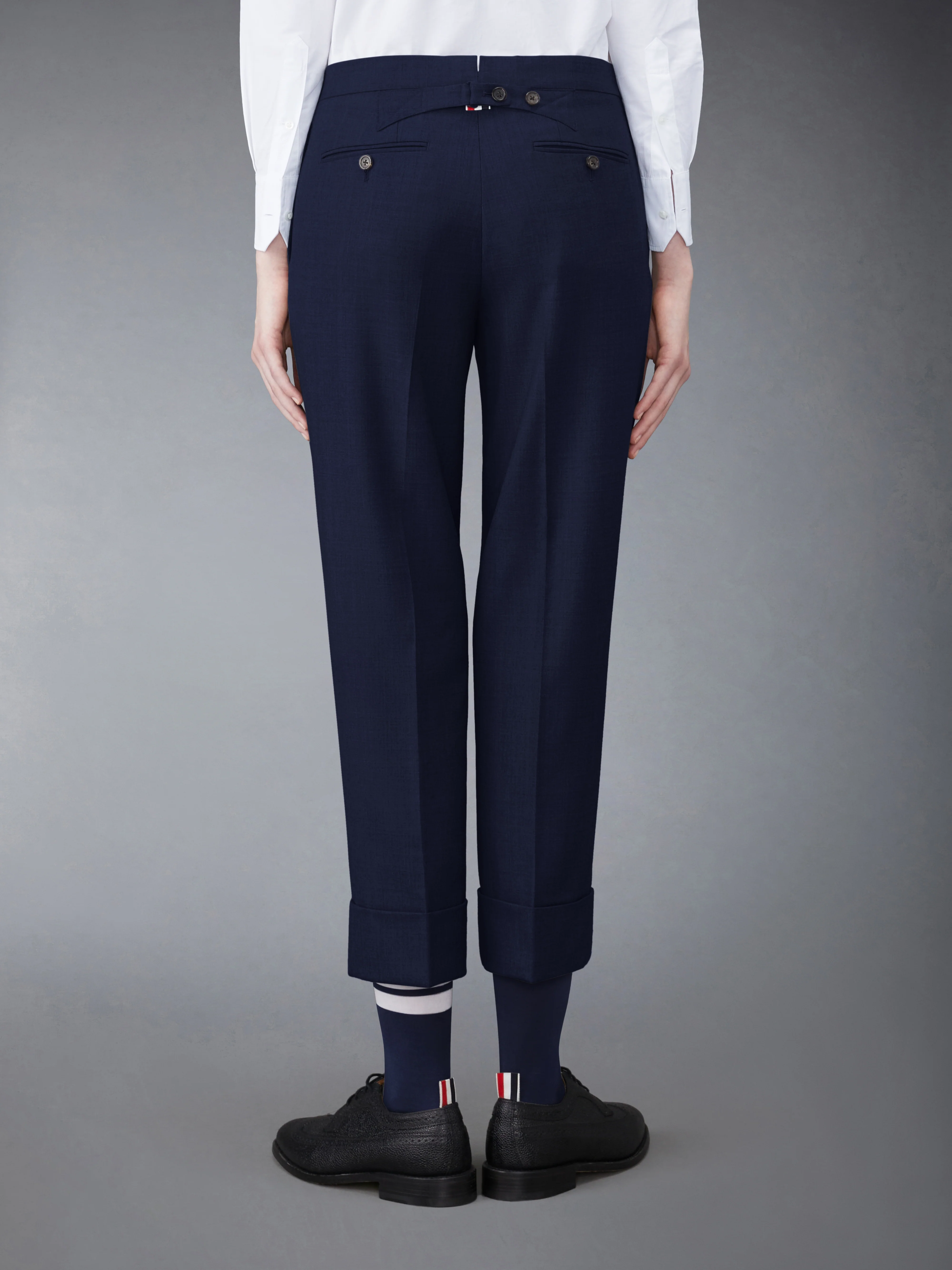TWILL CLASSIC BACKSTRAP TROUSERS