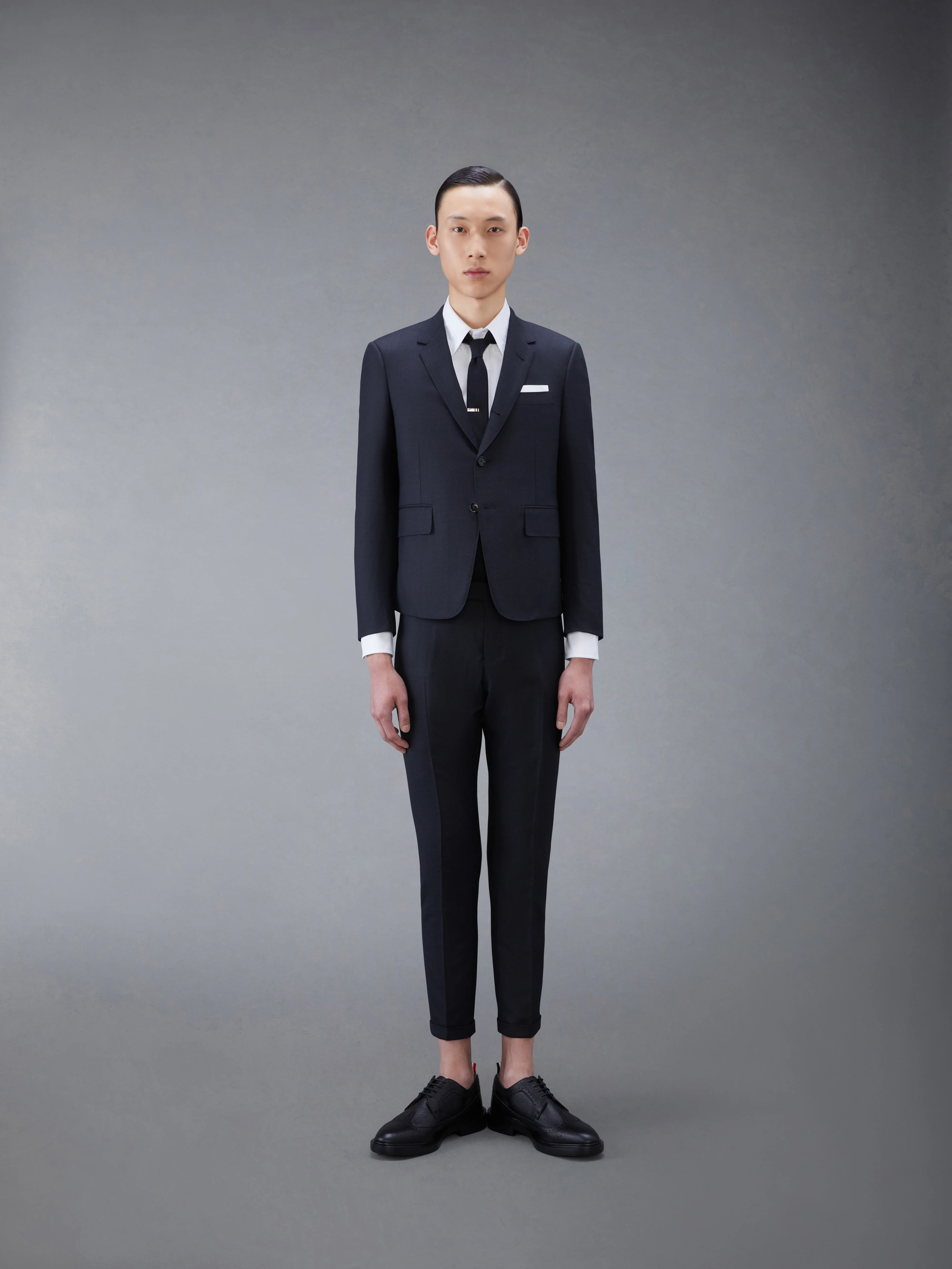 TWILL HIGH ARMHOLE SUIT AND TIE