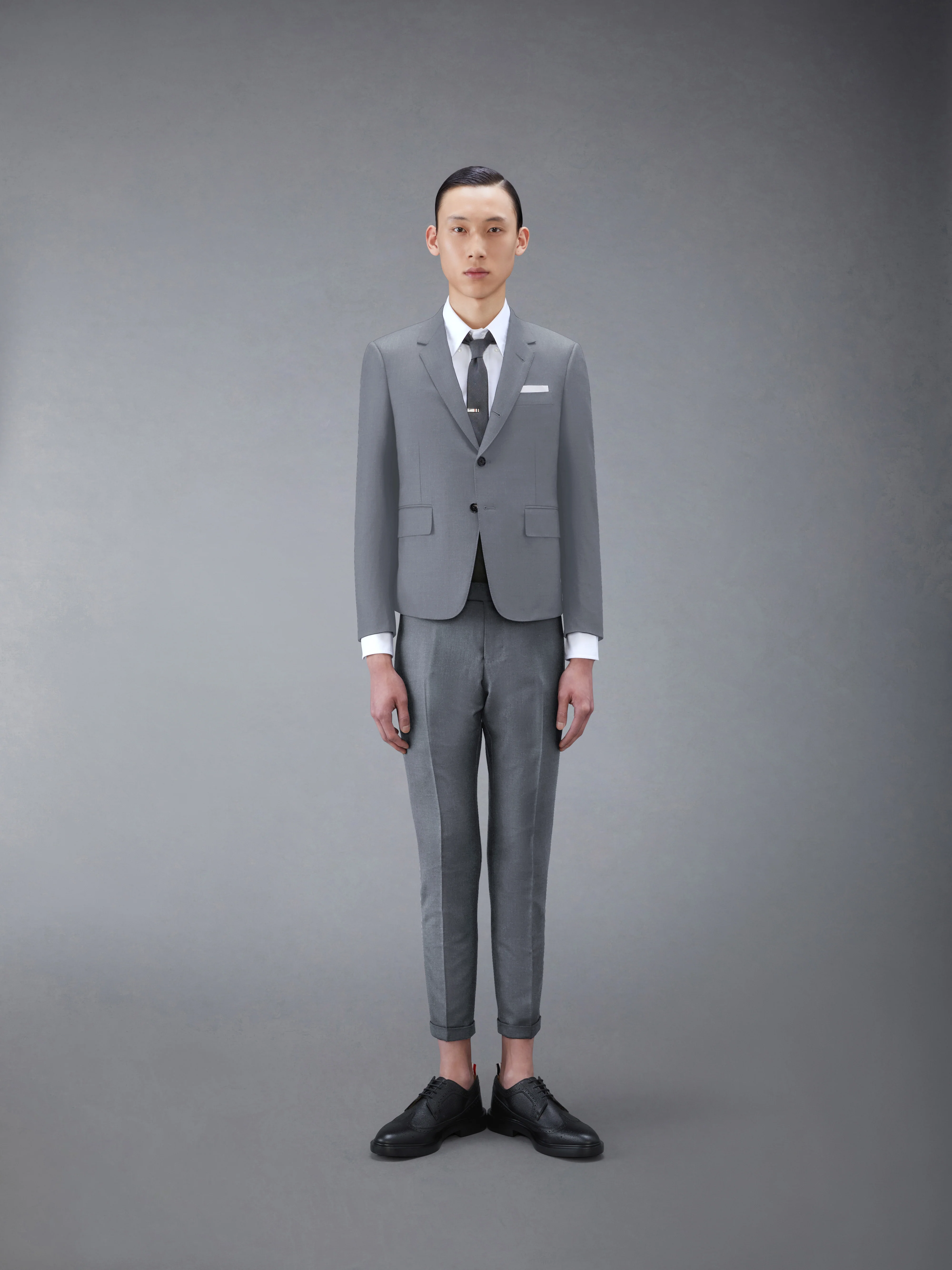 TWILL HIGH ARMHOLE SUIT AND TIE