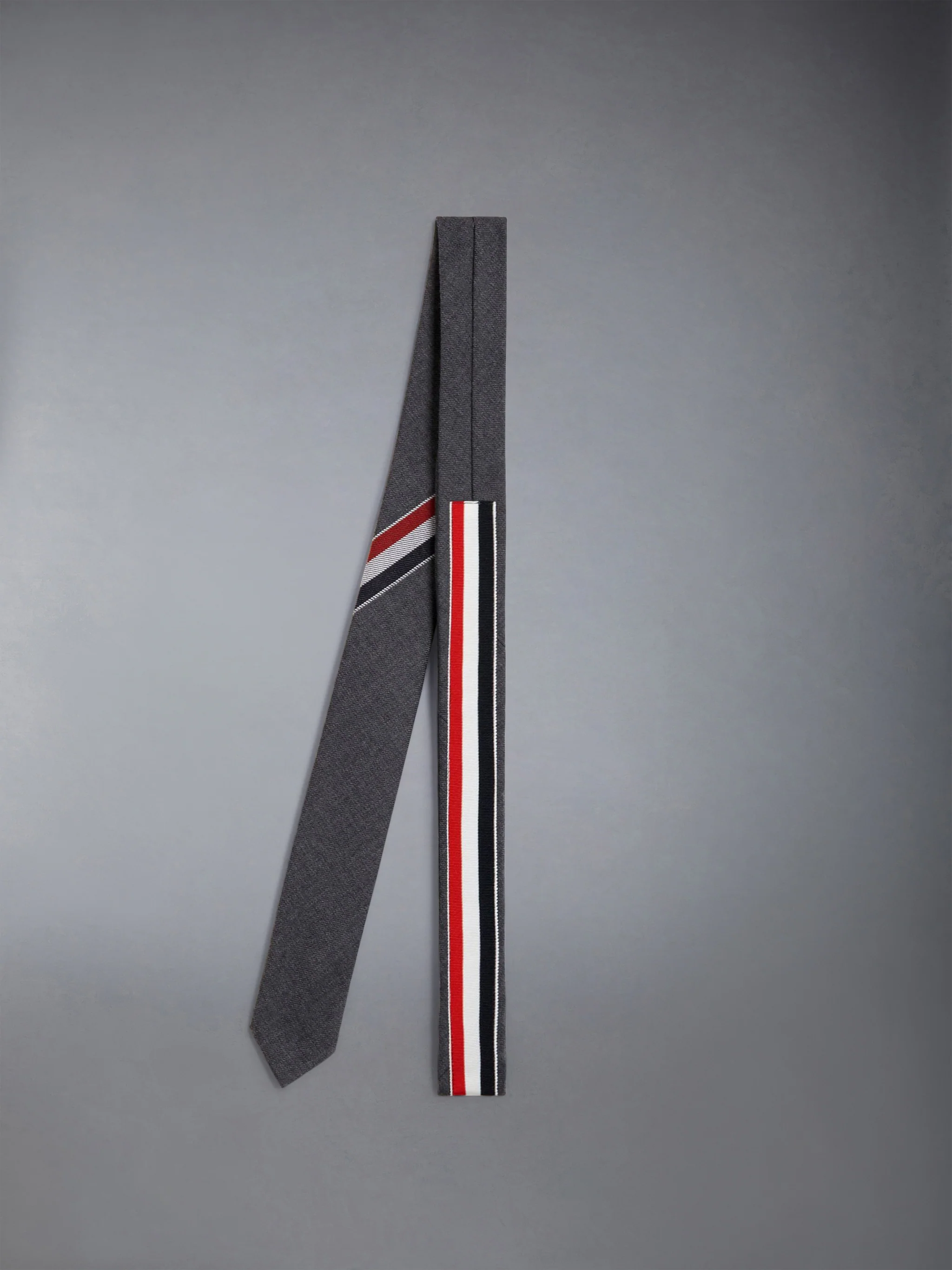 TWILL WOOL STRIPE TIE