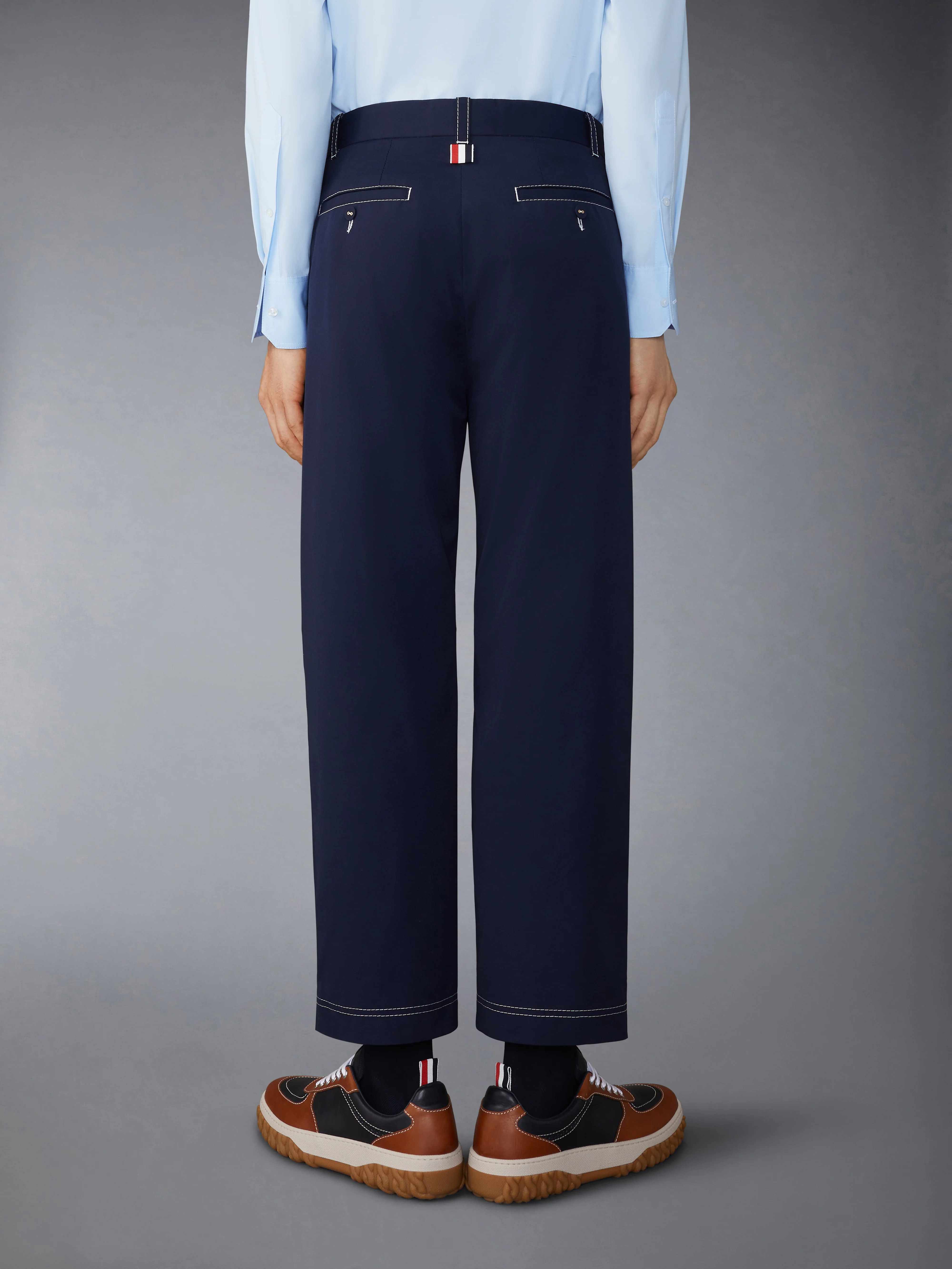 TYPEWRITER UNCONSTRUCTED STRAIGHT LEG TROUSERS