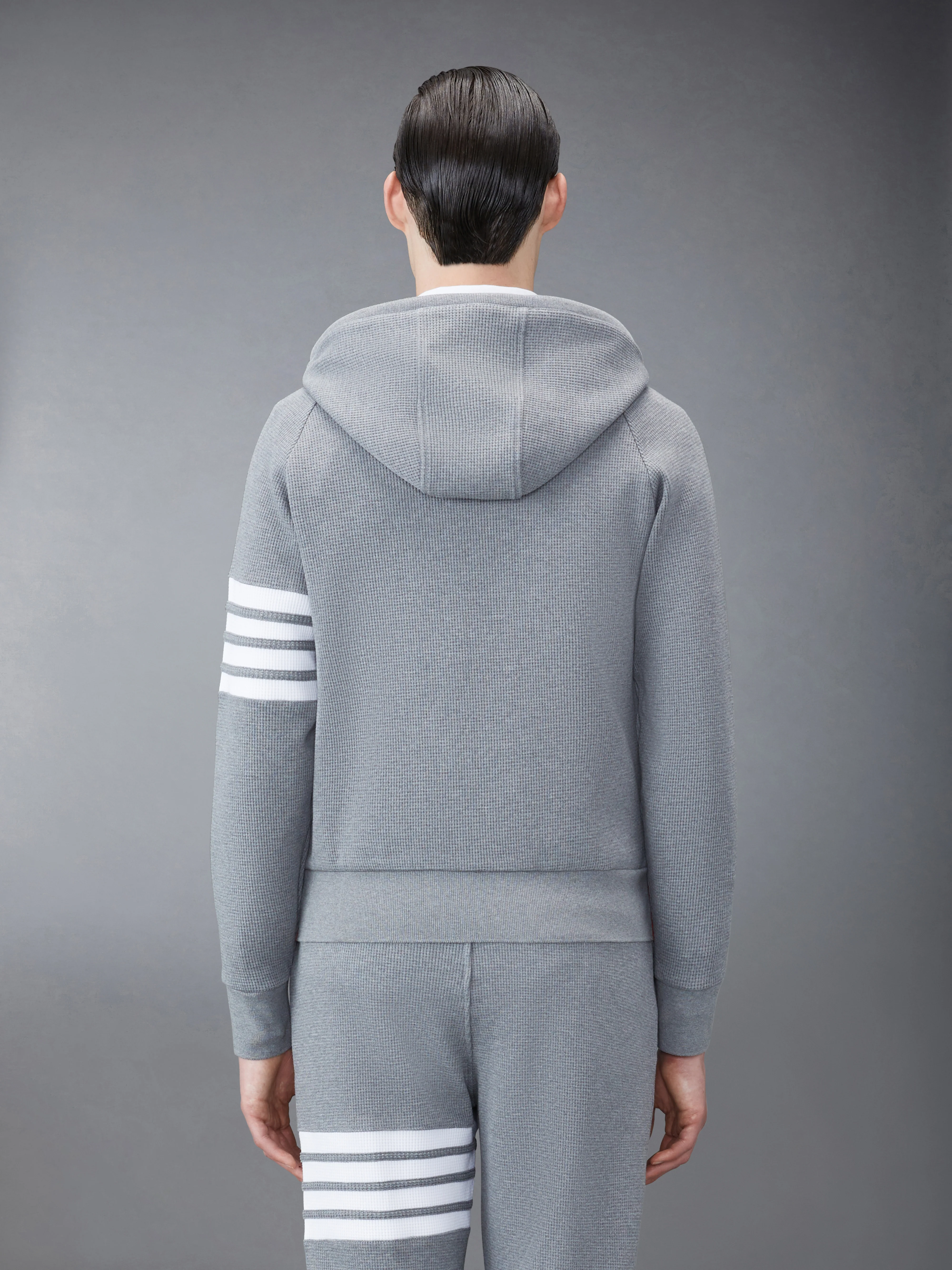 WAFFLE RAGLAN FULL ZIP HOODIE