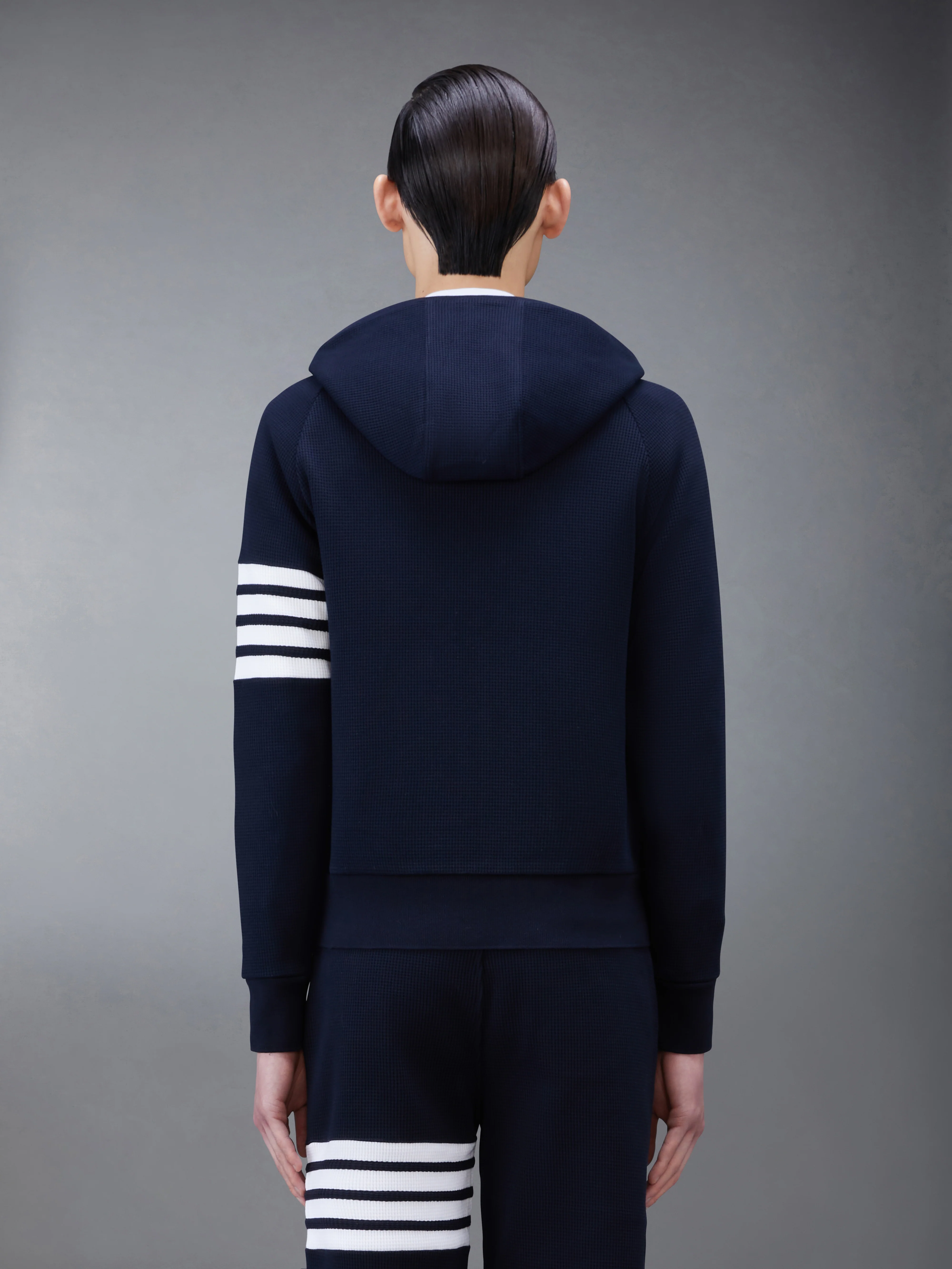 WAFFLE RAGLAN FULL ZIP HOODIE