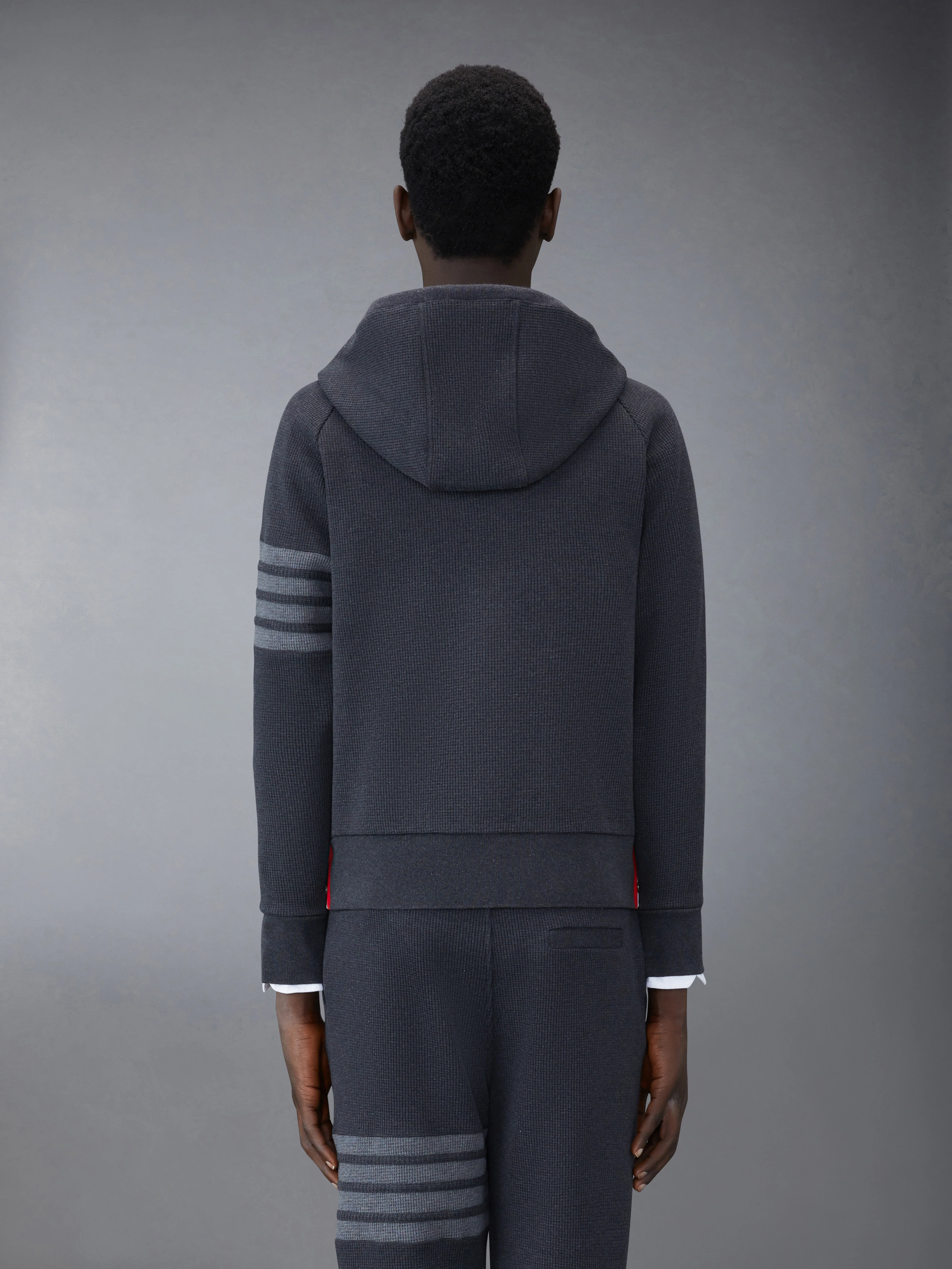 WAFFLE RAGLAN FULL ZIP HOODIE