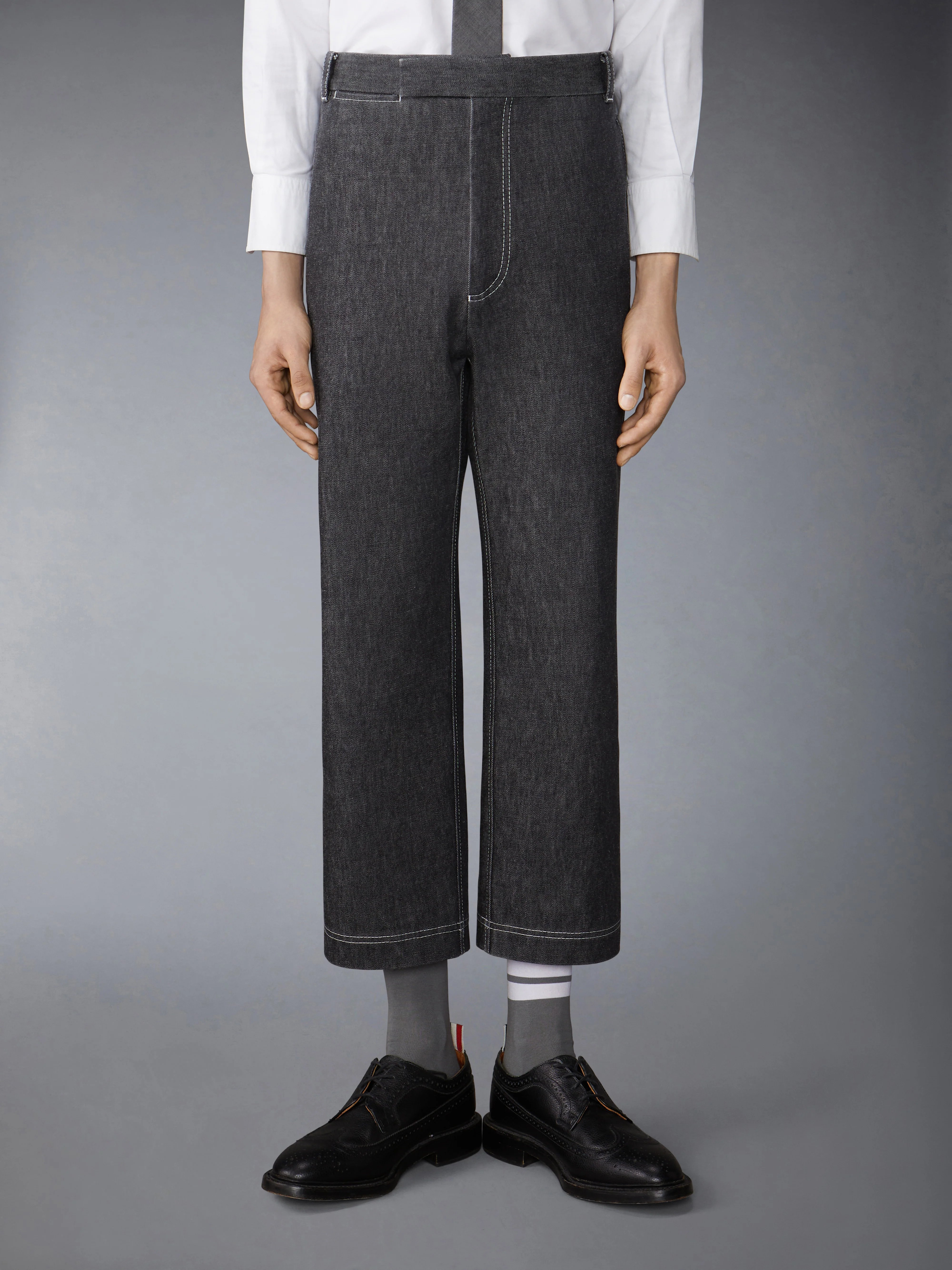 14208-washed-denim-contrast-topstitching-unconstructed-straight-leg-trousers-1.webp WASHED DENIM CONTRAST TOPSTITCHING UNCONSTRUCTED STRAIGHT LEG TROUSERS