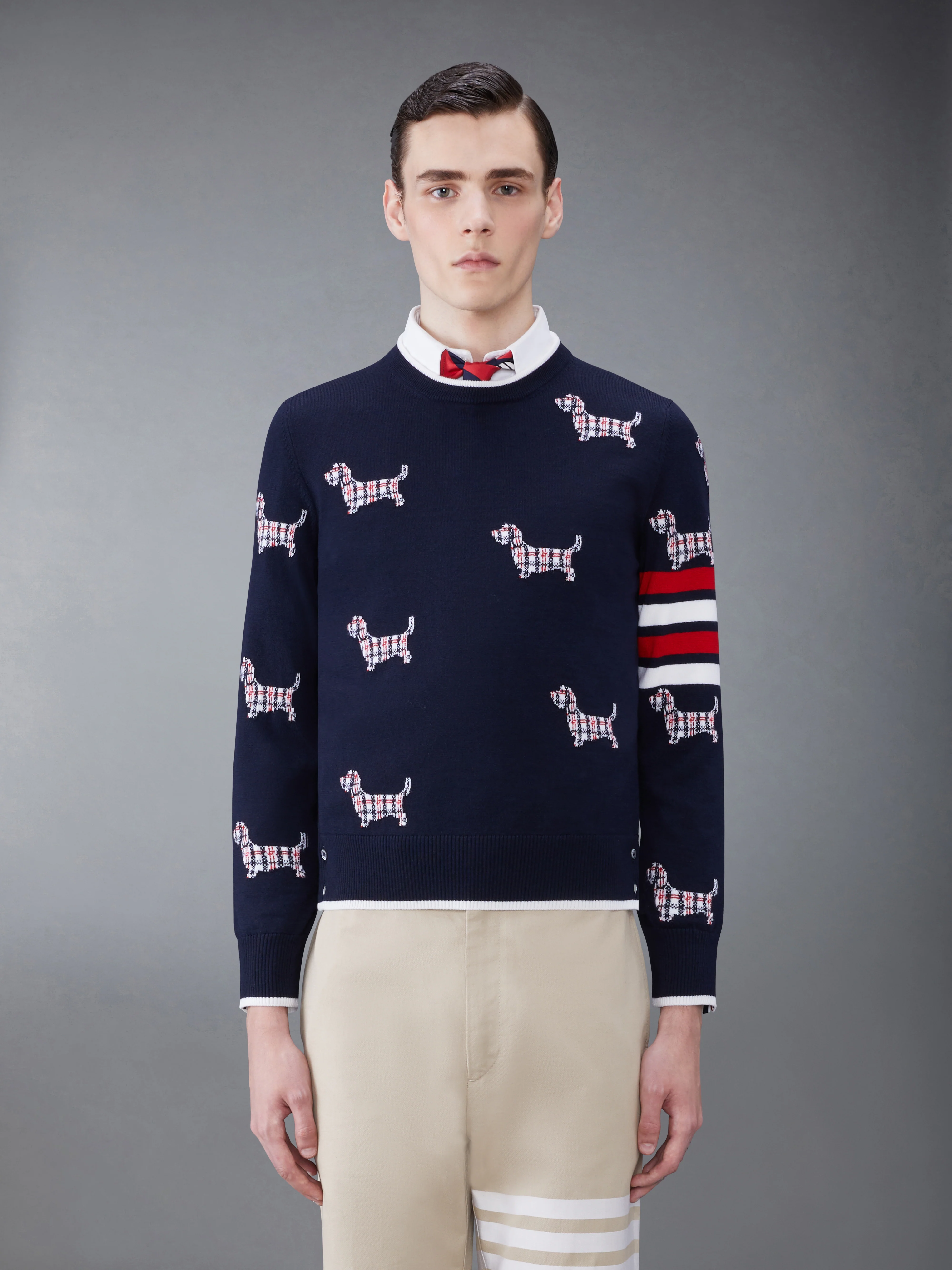 WOOL 4-BAR RELAXED HECTOR PULLOVER