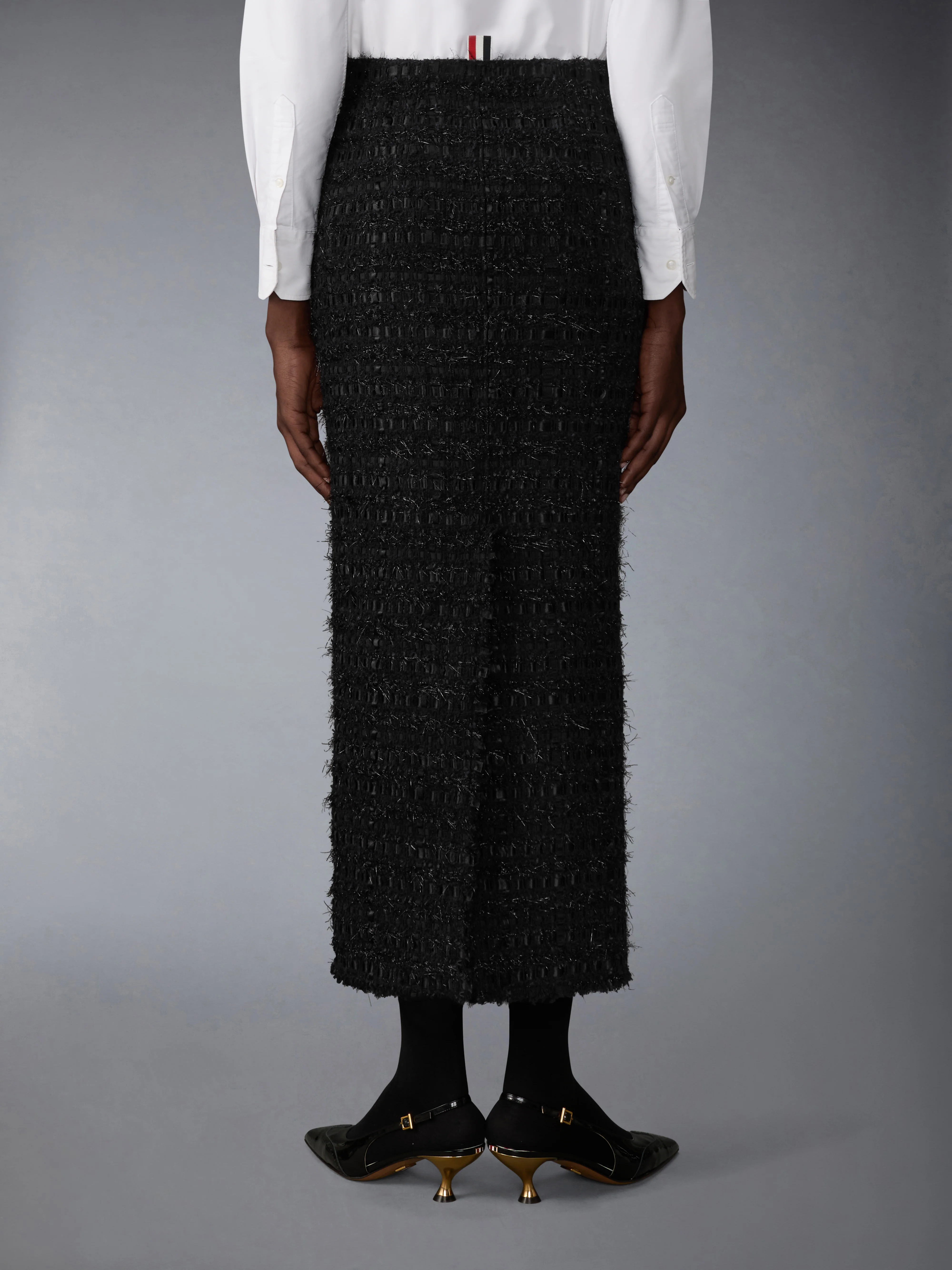 1445-satin-ribbon-tweed-frayed-hobble-skirt-3.webp SATIN RIBBON TWEED FRAYED HOBBLE SKIRT