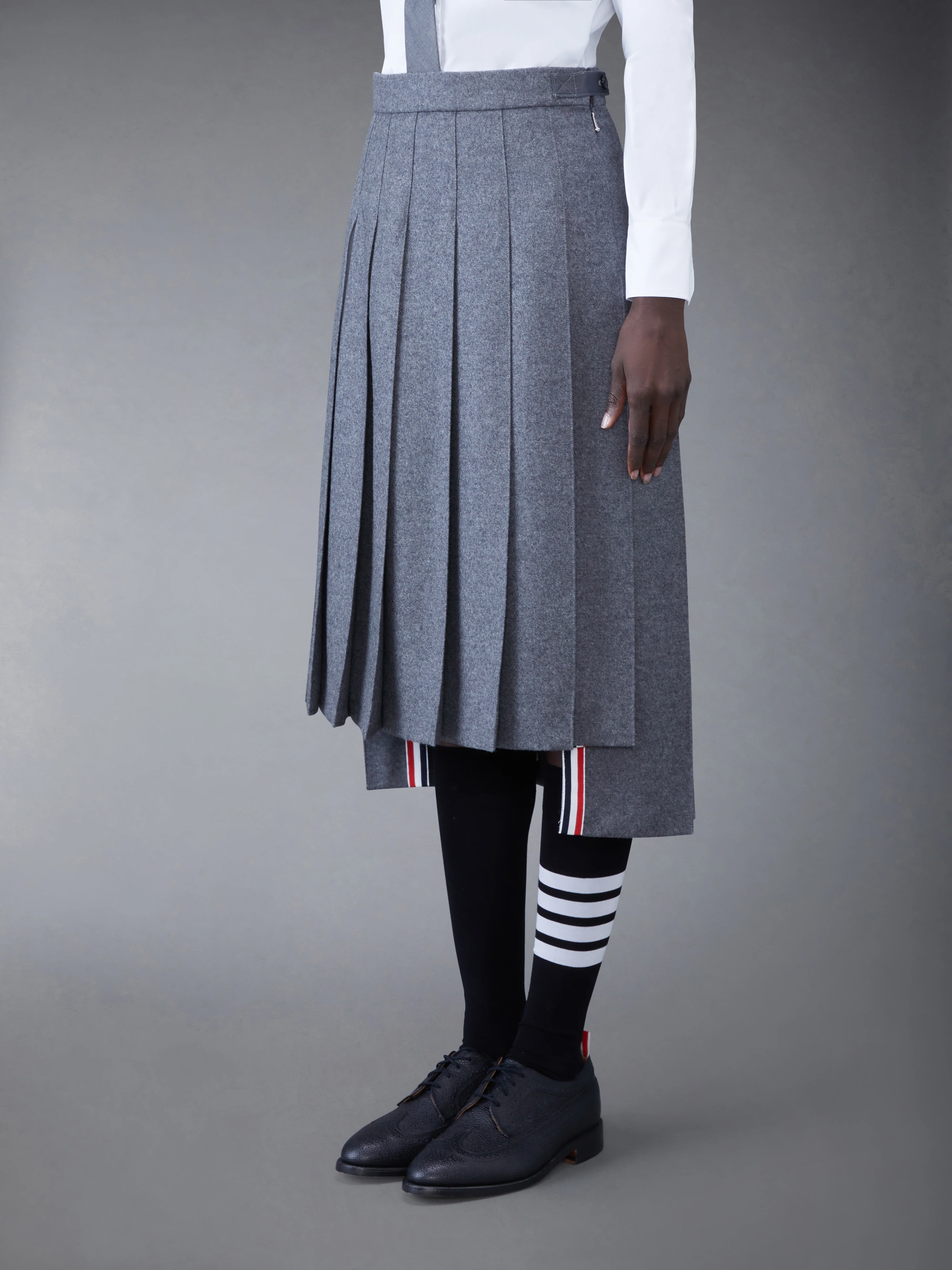 WOOL FLANNEL 2003 CLASSIC PLEATED SKIRT