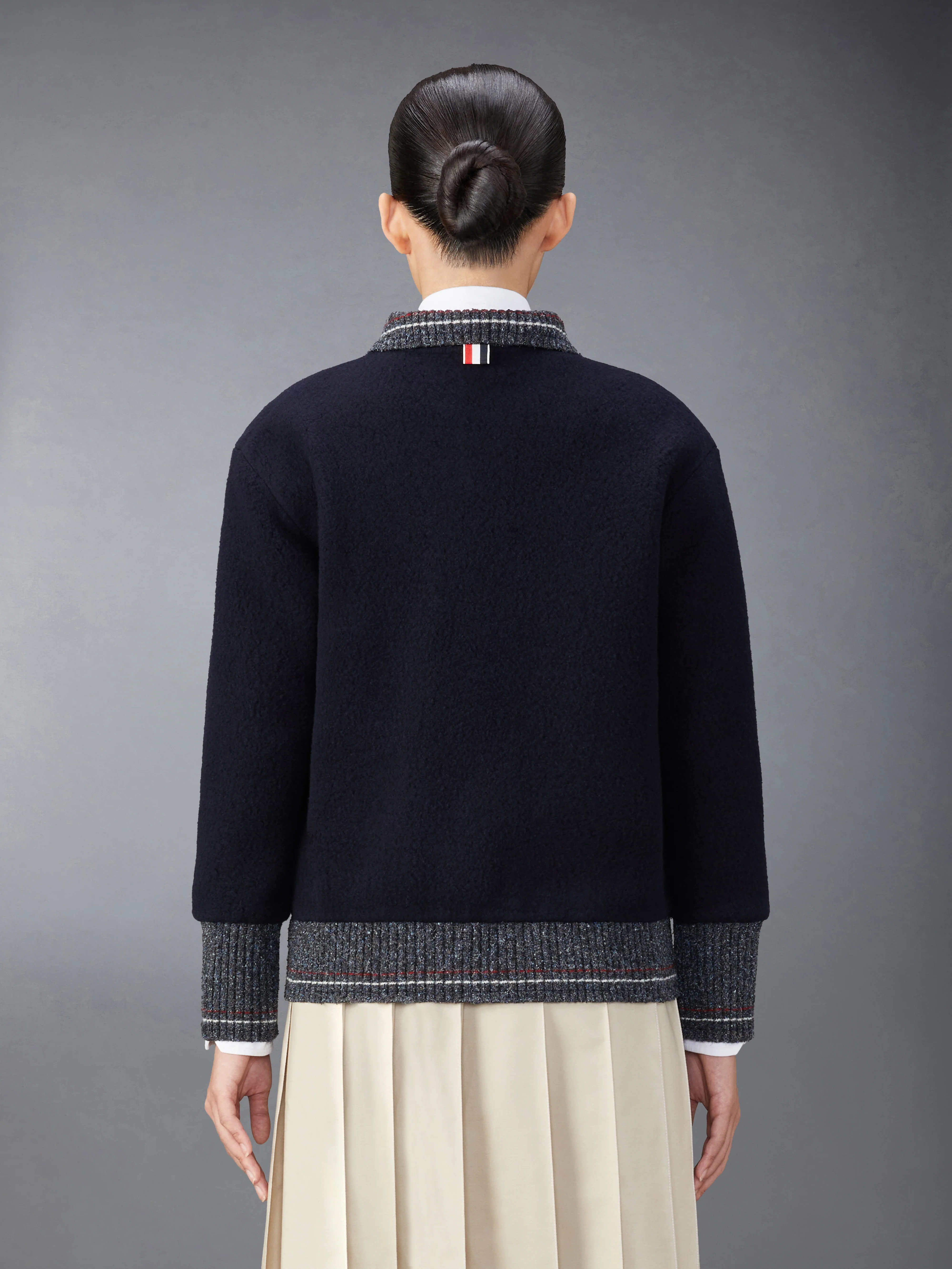 WOOL FLEECE CARDIGAN