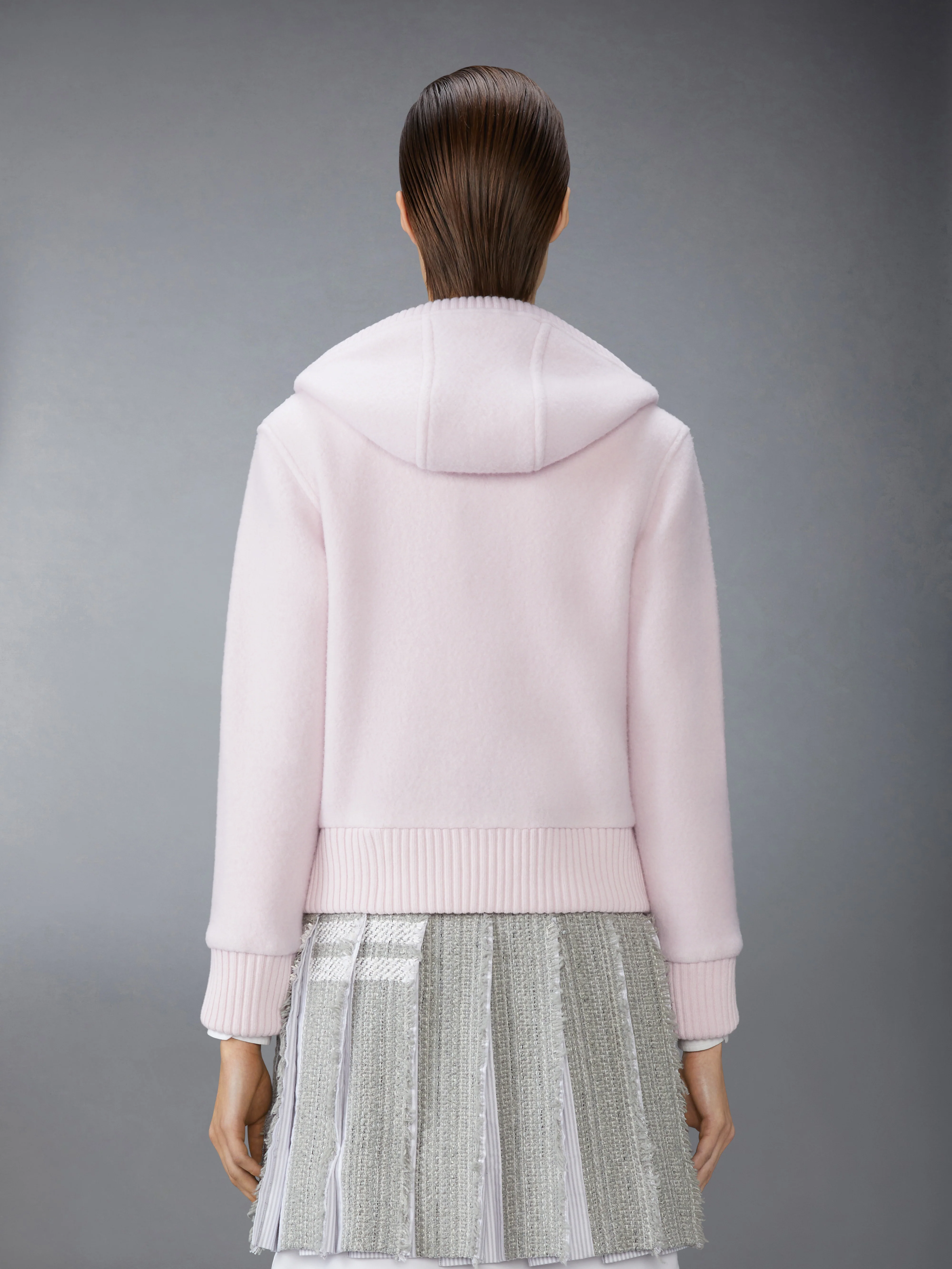 WOOL FLEECE ZIP UP HOODIE