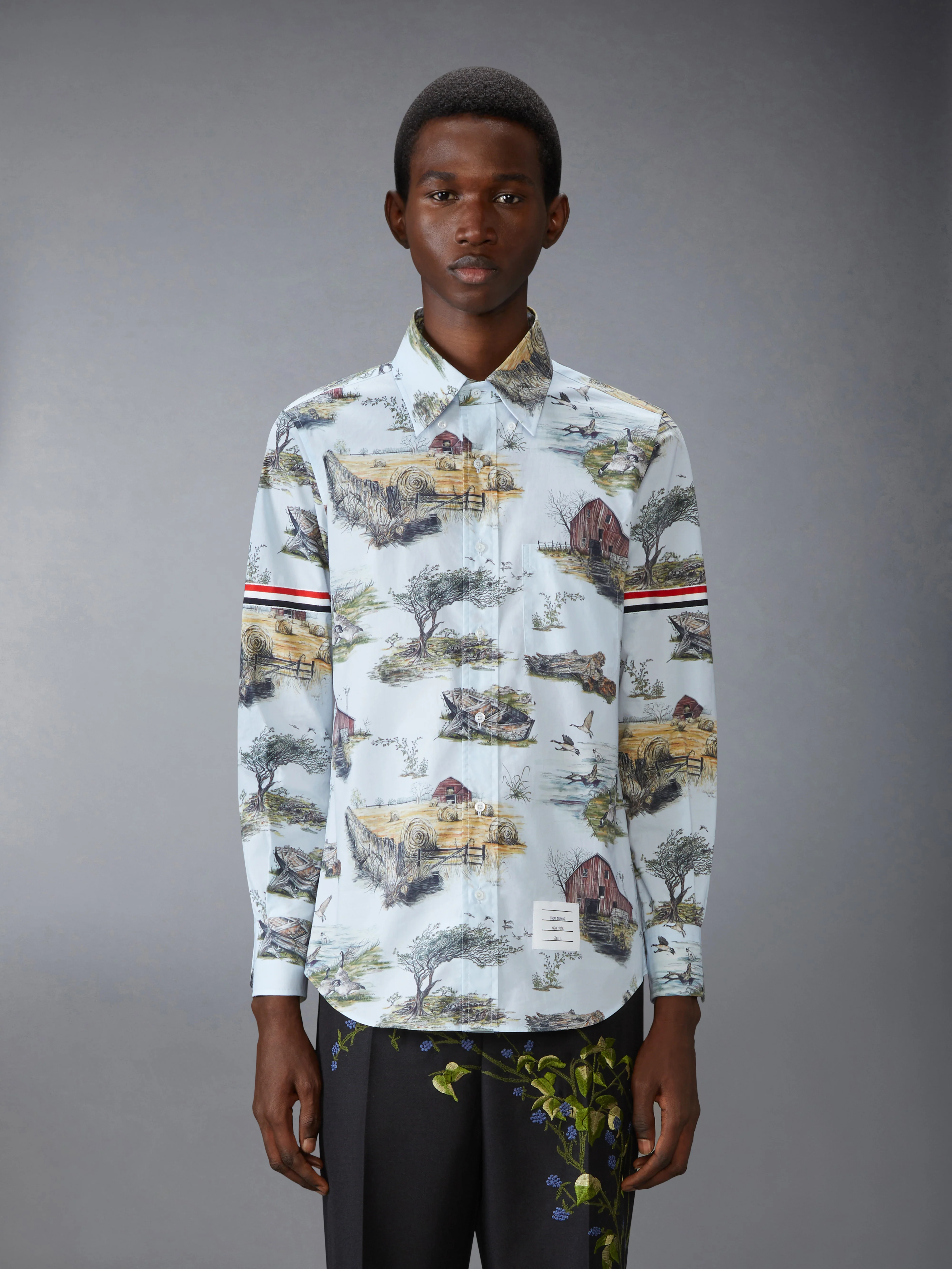 SCENIC TOILE COTTON POPLIN SHIRT
