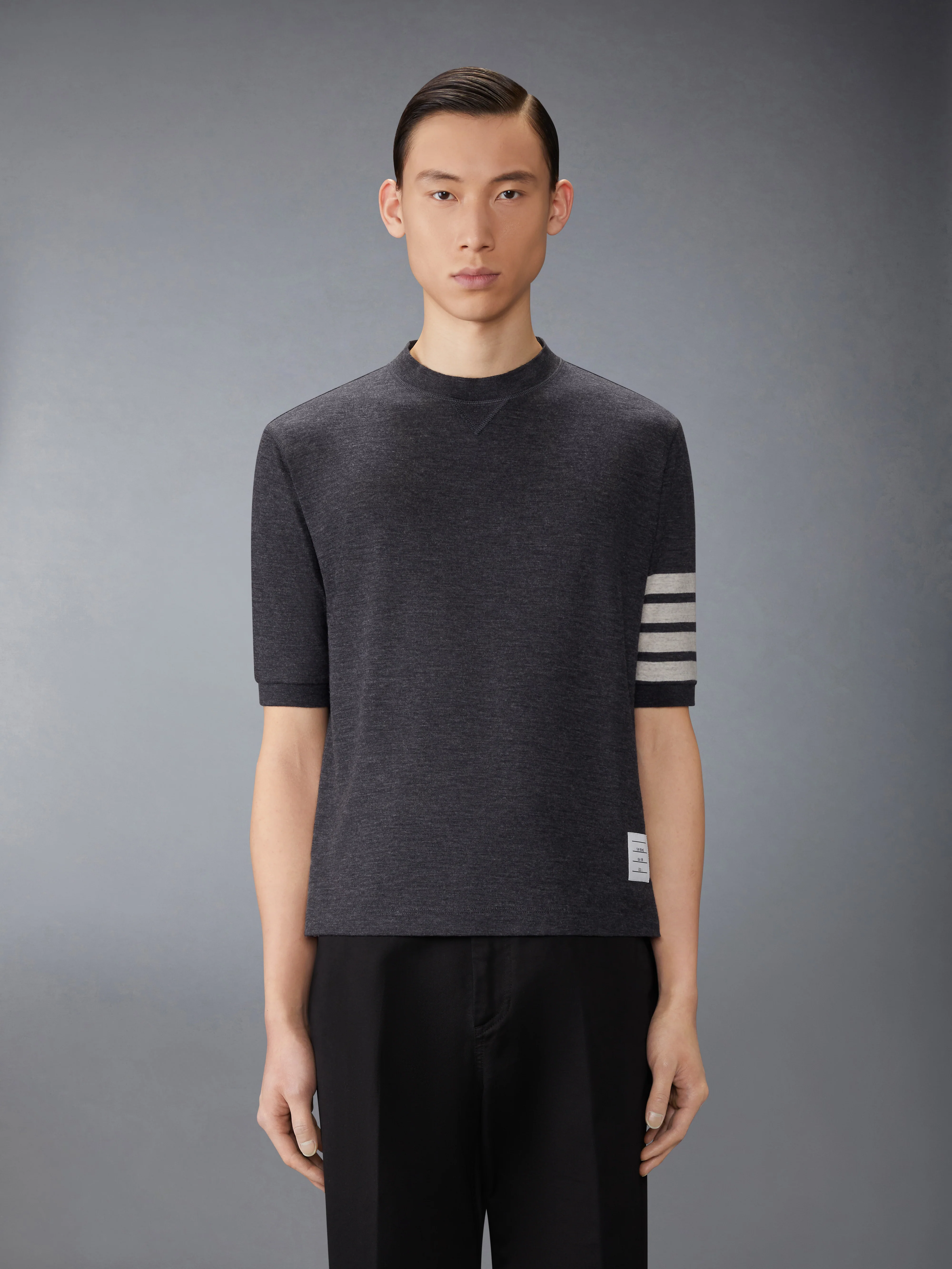 WOOL JERSEY 4-BAR TEE