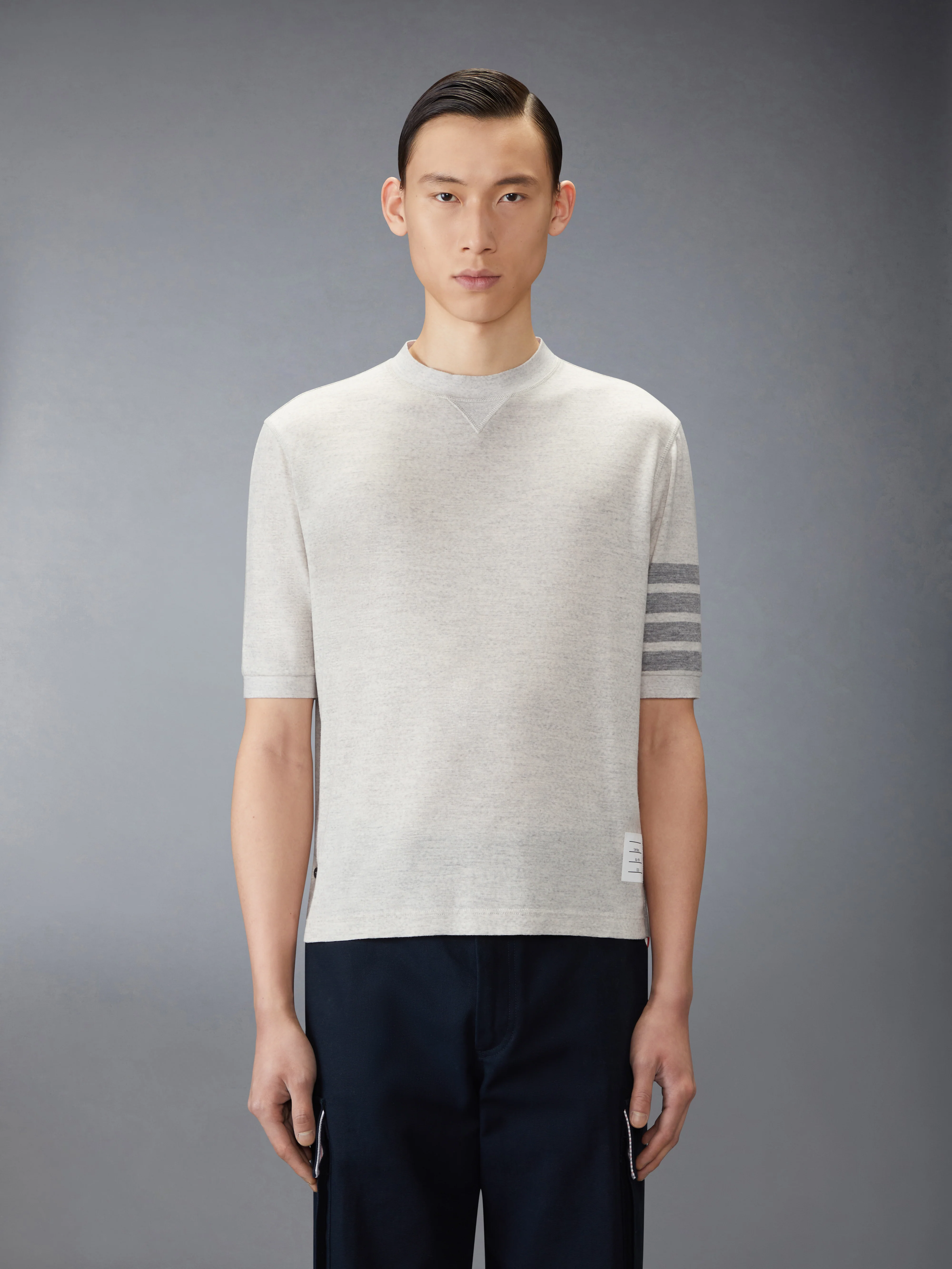 WOOL JERSEY 4-BAR TEE