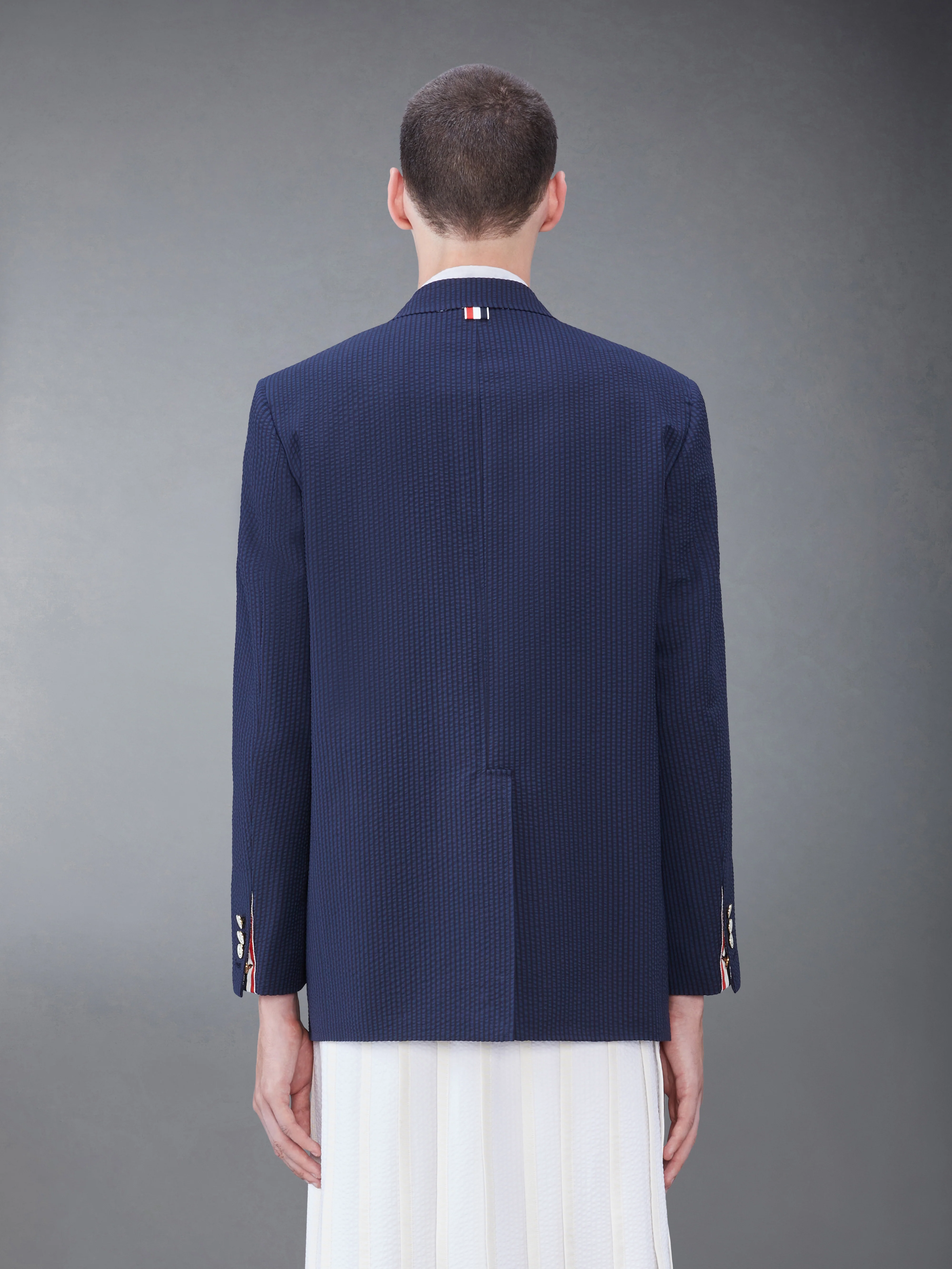 WOOL SEERSUCKER PATCH POCKET SPORT COAT