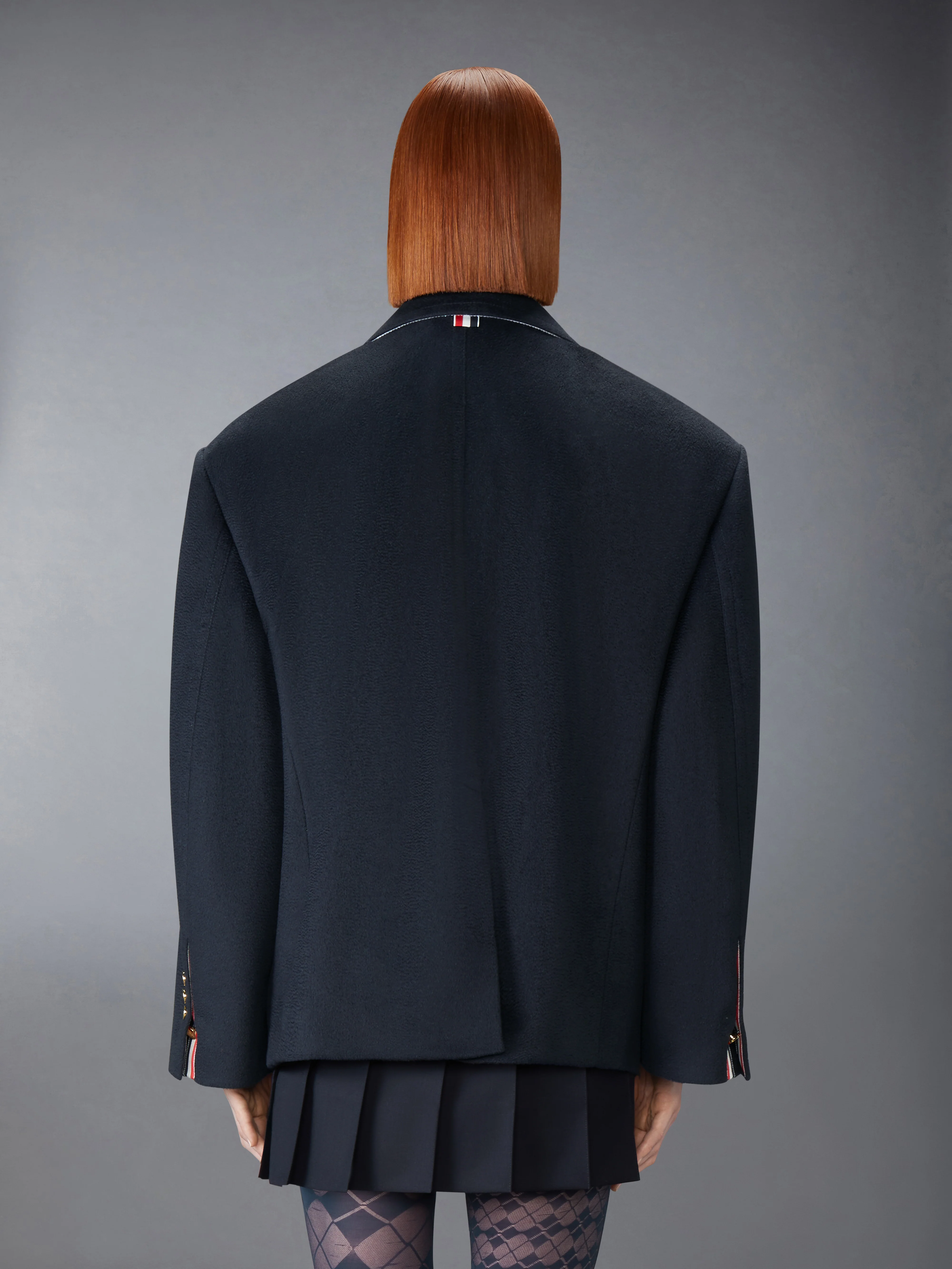 ZIBERLINE FINISH CASHMERE OVERSIZED PEACOAT